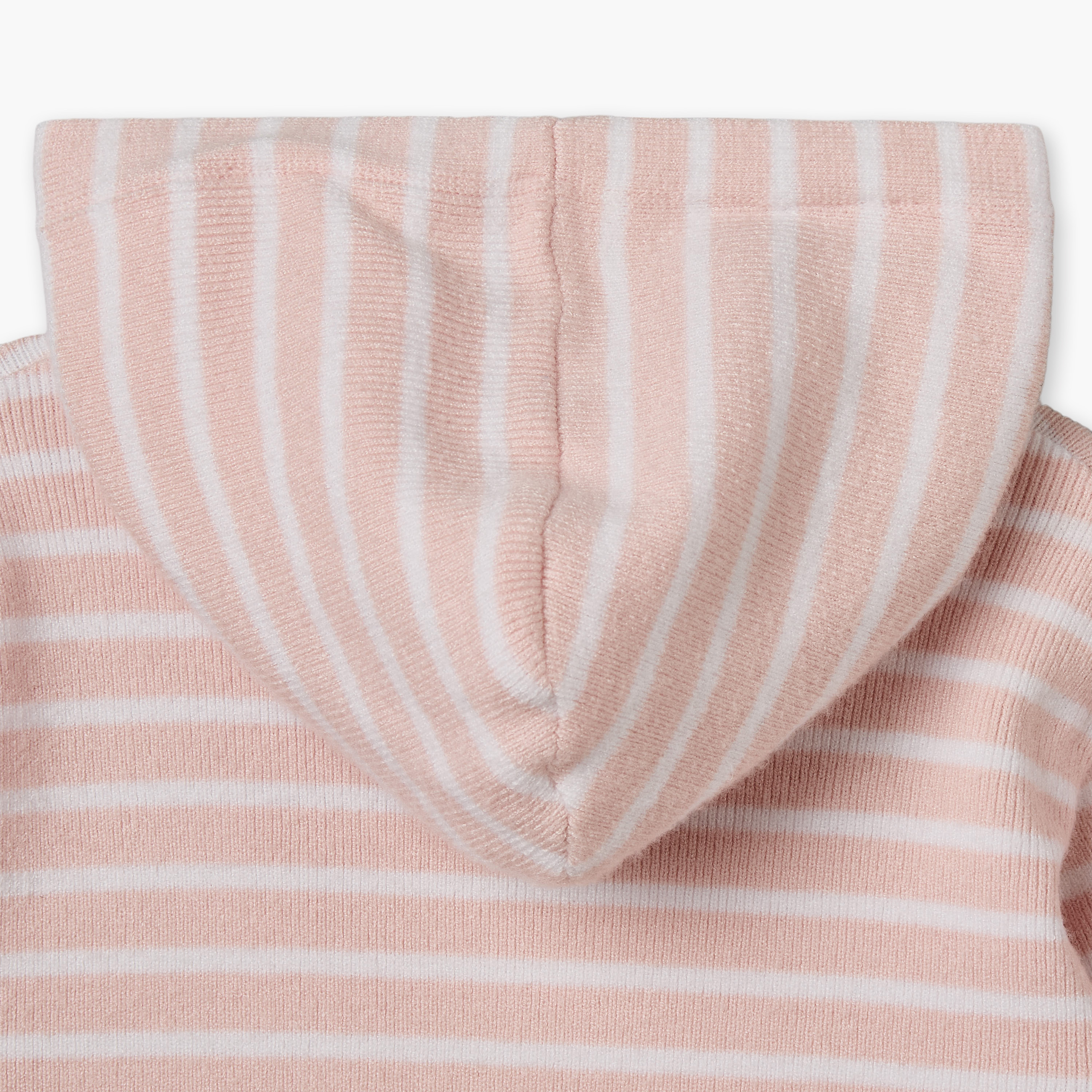 بدلة نوم قطن بقبعة وأكمام طويلة وأزرار إغلاق كباسة من جونيورز-baby-girls-clothing-nightwear-sleepsuits-image-5