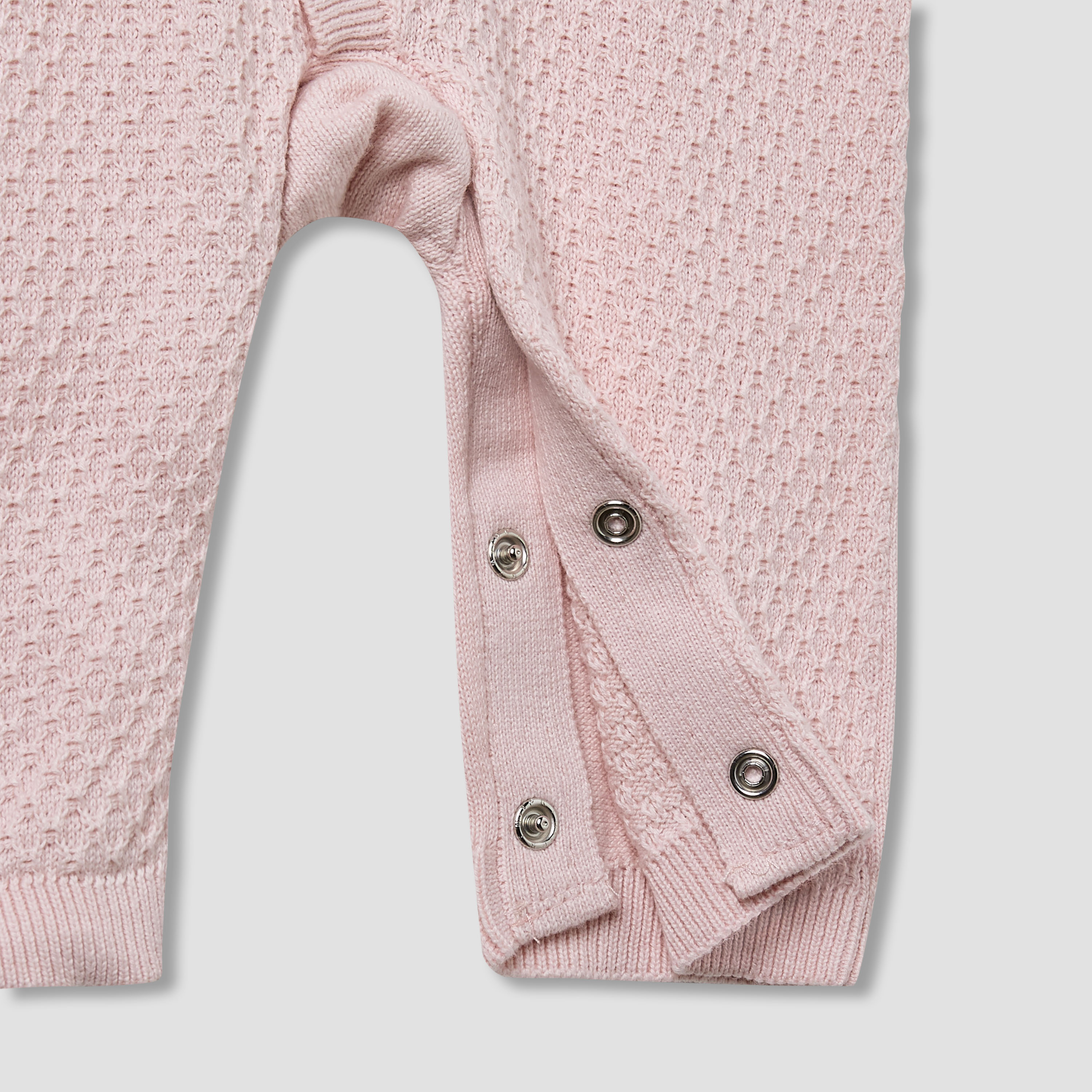 بدلة نوم قطن محبوكة بارزة الملمس بأكمام طويلة من جونيورز-baby-girls-clothing-nightwear-sleepsuits-image-1