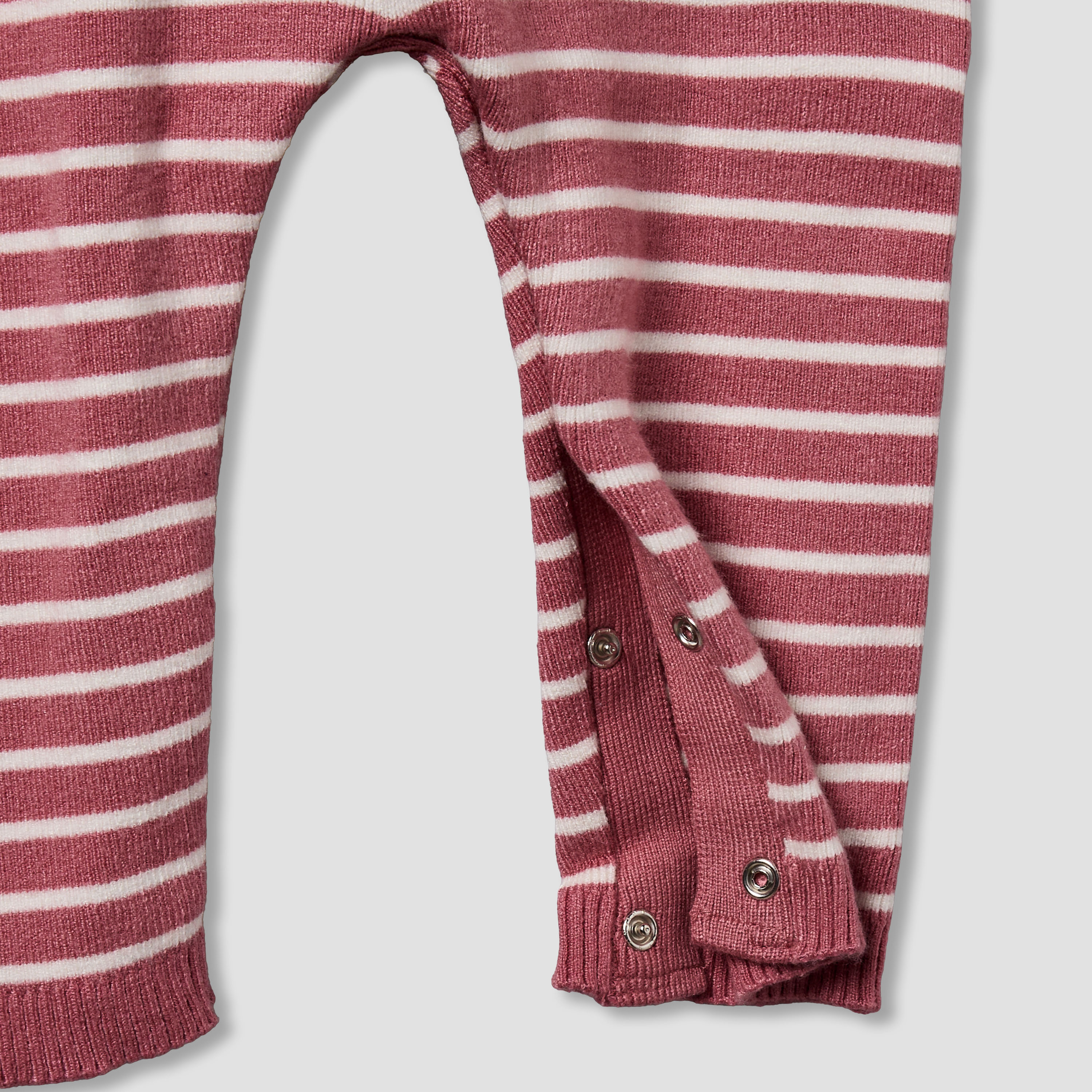 Juniors Cotton Hooded Long Sleeves Sleepsuit with Stripes-baby-girls-clothing-nightwear-sleepsuits-image-4