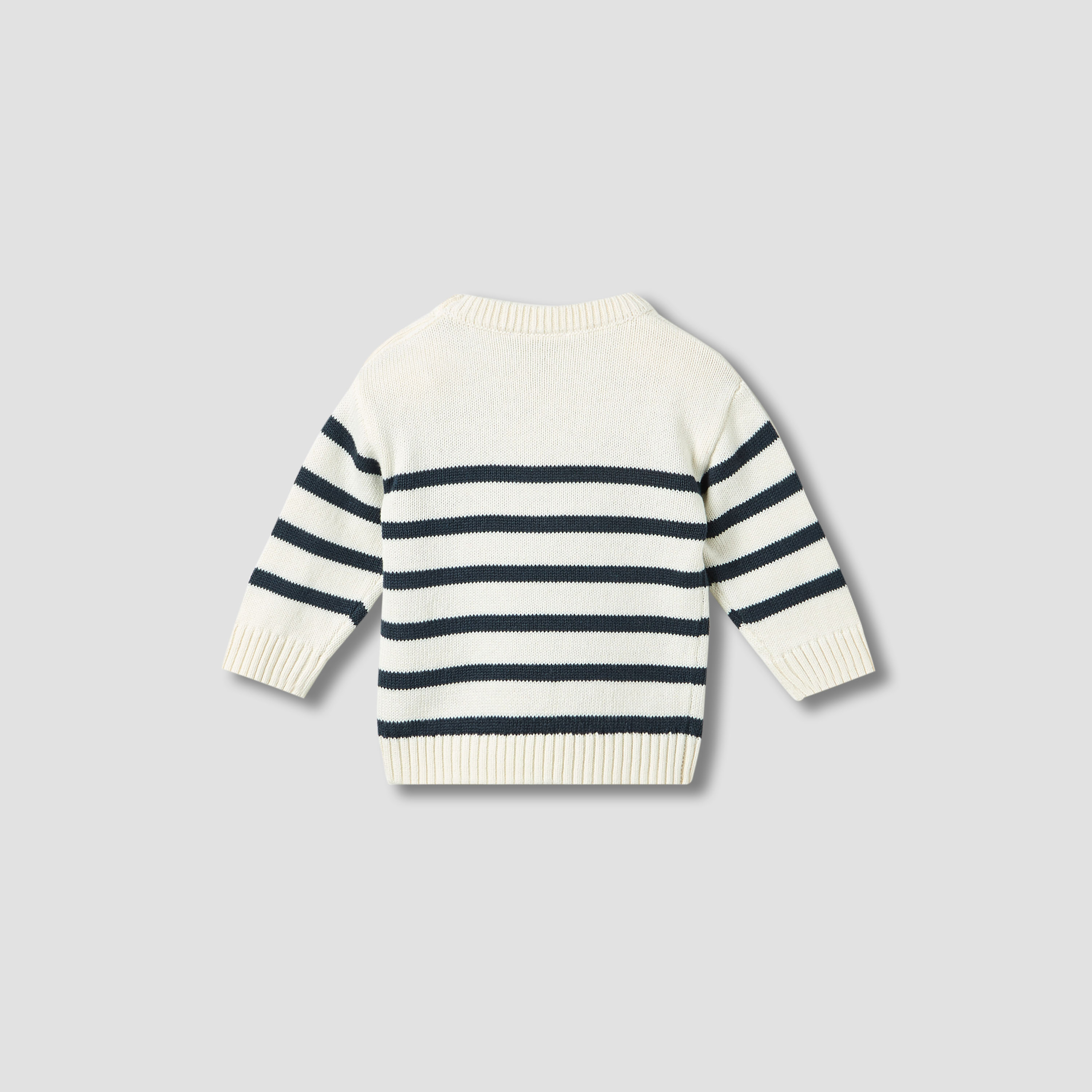 Juniors Striped Sweater with Long Sleeves-baby-boys-clothing-jumpersandcardigans-image-2