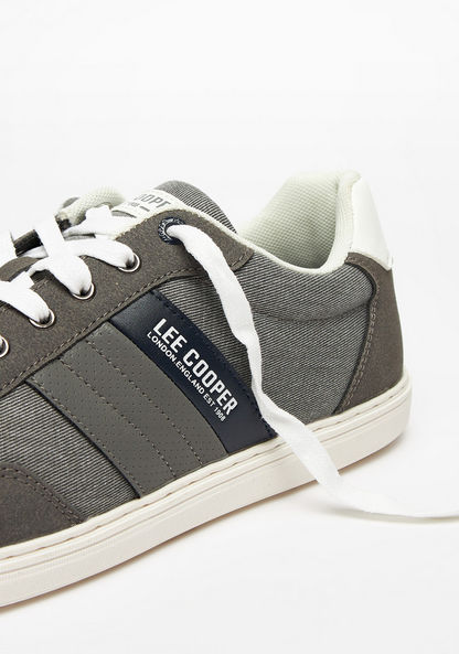 Lee Cooper Men's Colourblock Sneakers with Lace-Up Closure-Men%27s Sneakers-image-3