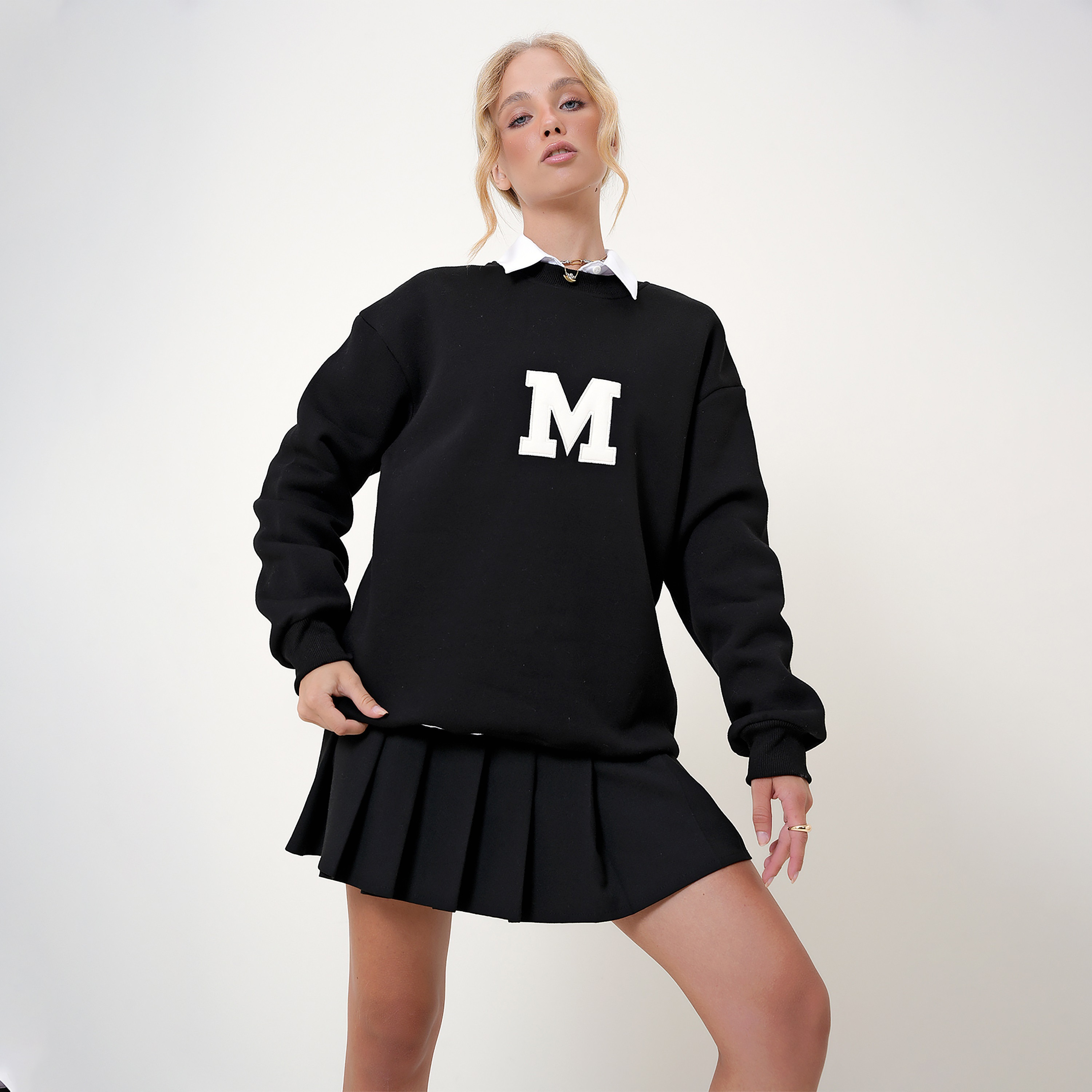 تريند ألاجاتي ستايل سويت شيرت نسائي أزرق بتطريز شنيل-women-winterwear-hoodiesandsweatshirts-sweatshirts-image-7