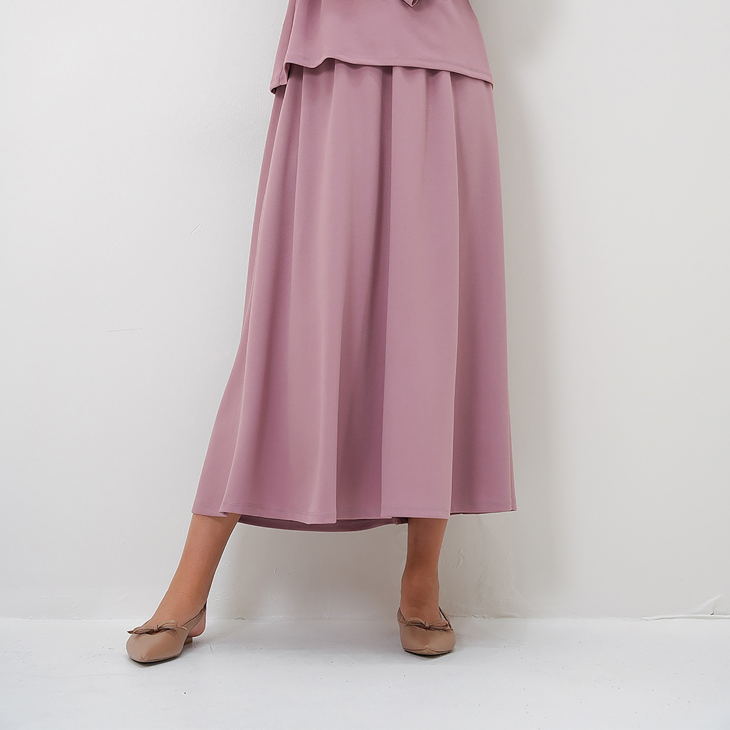 تريند ألاجاتي ستايل طقم تونيك وتنورة نسائي بنفسجي-women-clothing-coordsets-image-3