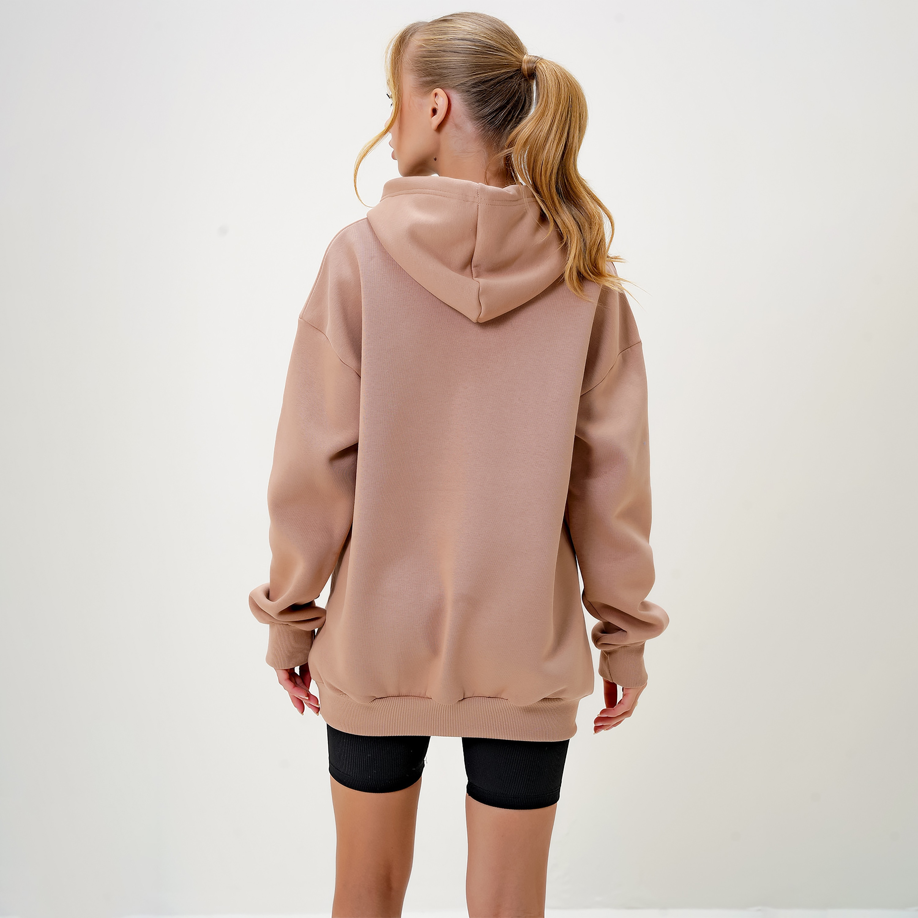 Trend Alacatı Stili Graphic Print Hooded Neck Dropped Sleeves Beige Women's Sweatshirt-women-clothing-hoodiesandsweatshirts-sweatshirts-image-4