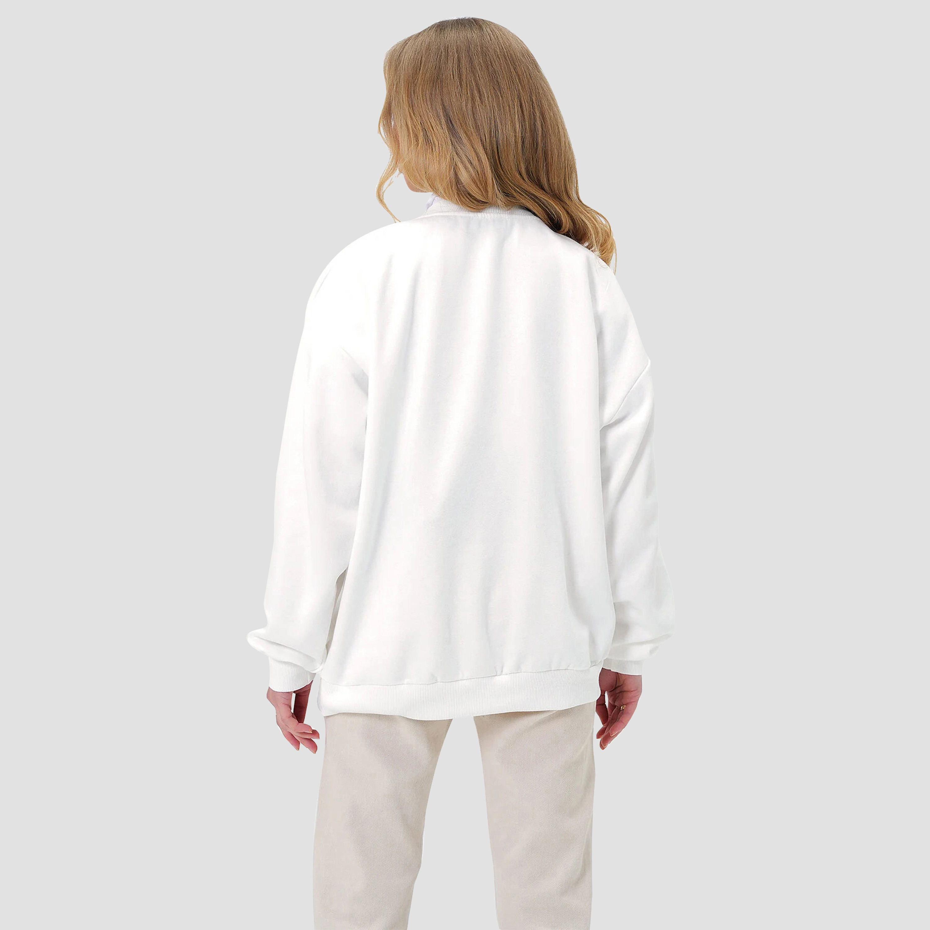 Trend Alacatı Stili Embroidered Dropped Sleeves White Women's Sweatshirt-women-clothing-hoodiesandsweatshirts-sweatshirts-image-4