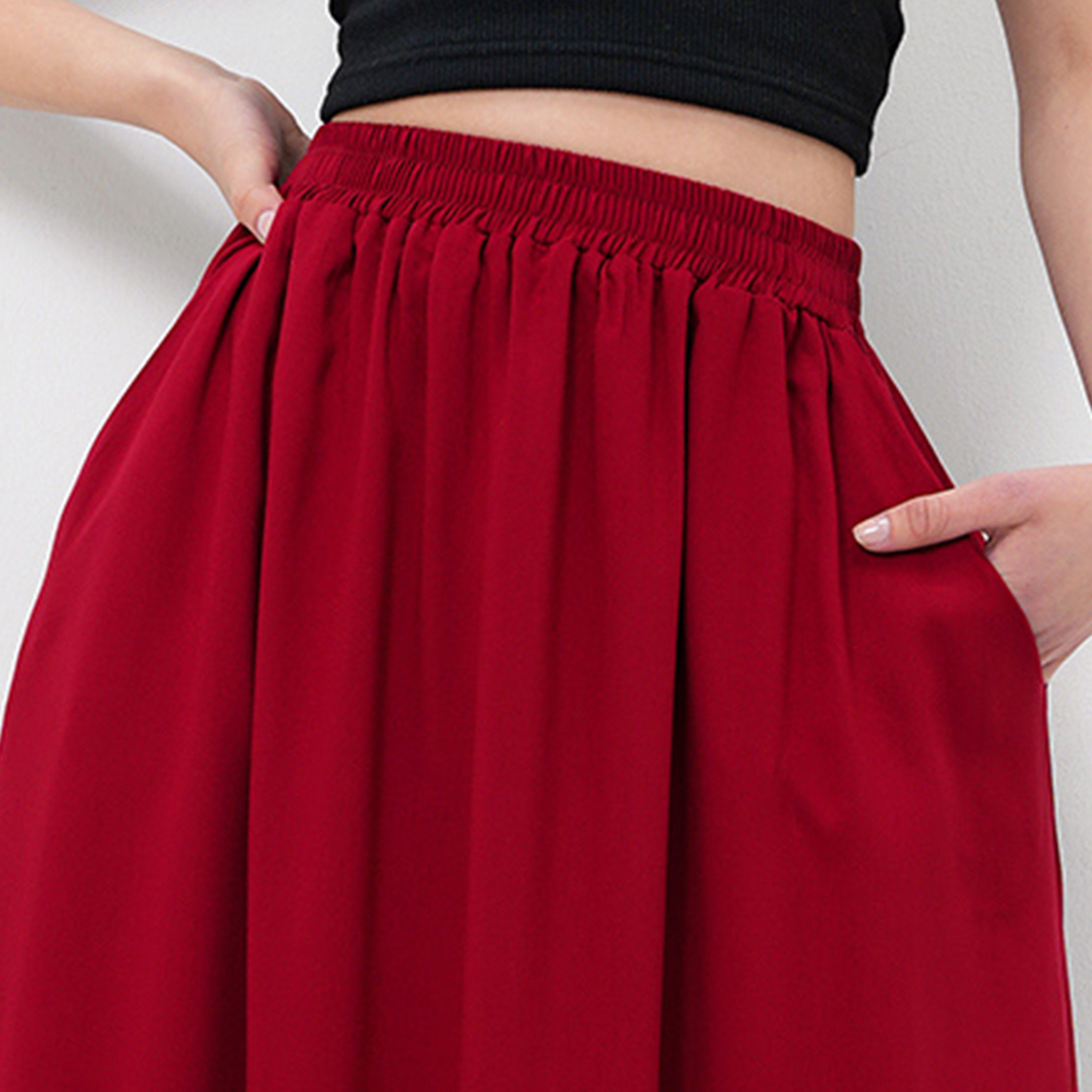 Trend Alacati Stili Flared Women's Maxi Skirt-women-clothing-bottoms-skirts-image-18