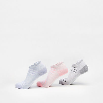 Dash Textured Ankle Length Socks - Set of 3