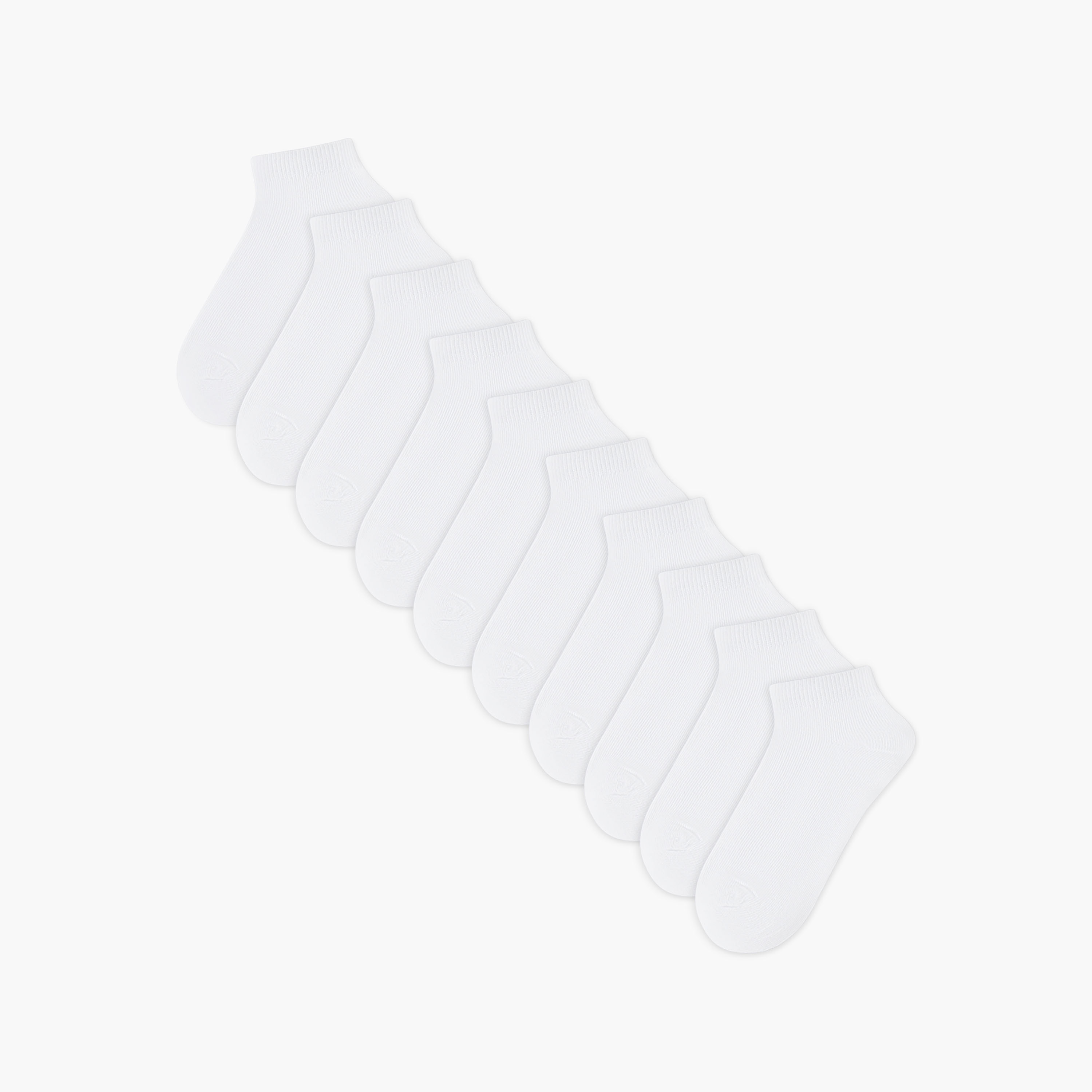 طقم جوارب بطول الكاحل 10 أزواج للأولاد من جونيورز-girls-accessories-socks-image-1