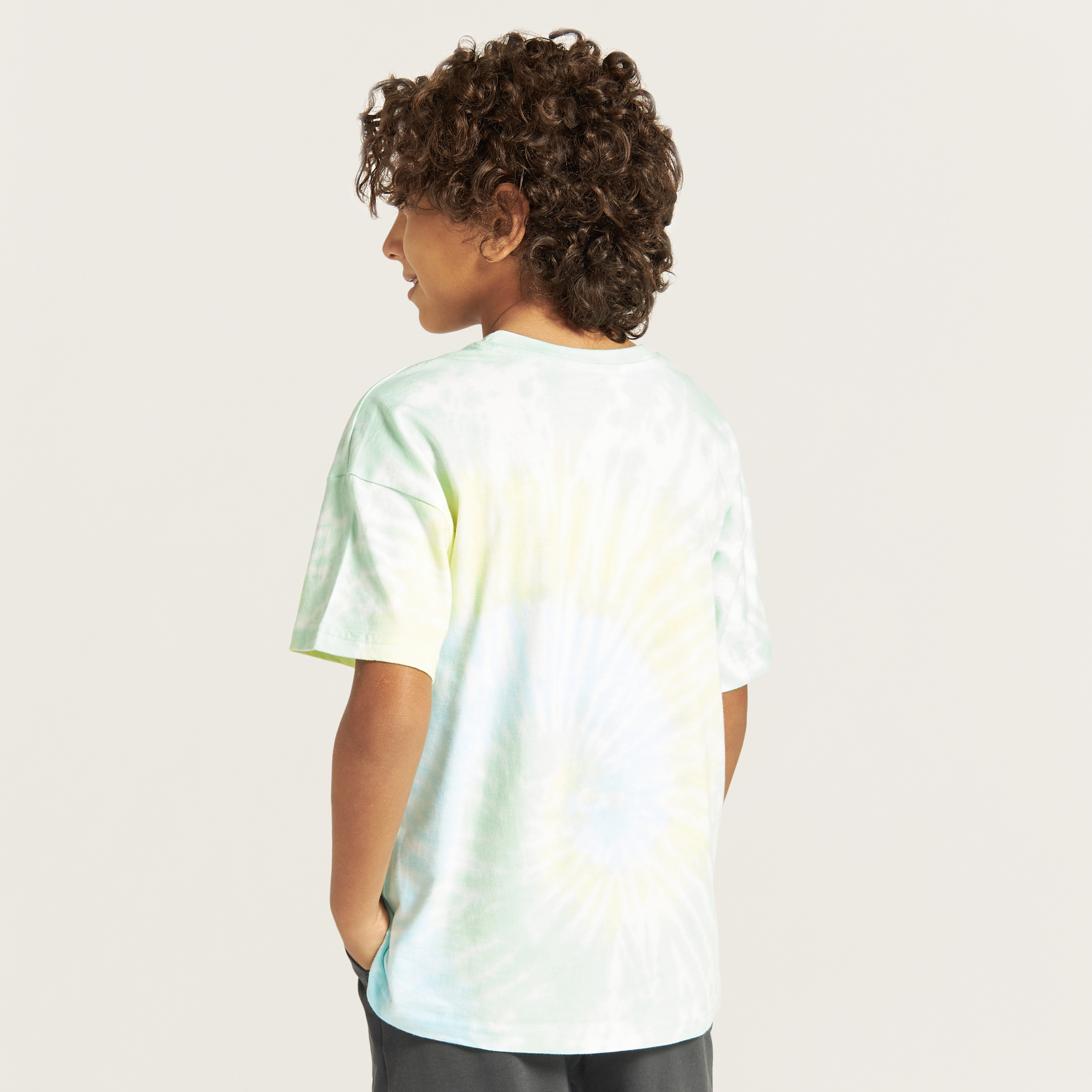 تيشيرت بياقة ضيقة وأكمام قصيرة وطبعات من ماين كرافت-boys-clothing-tshirtsandpolos-image-4