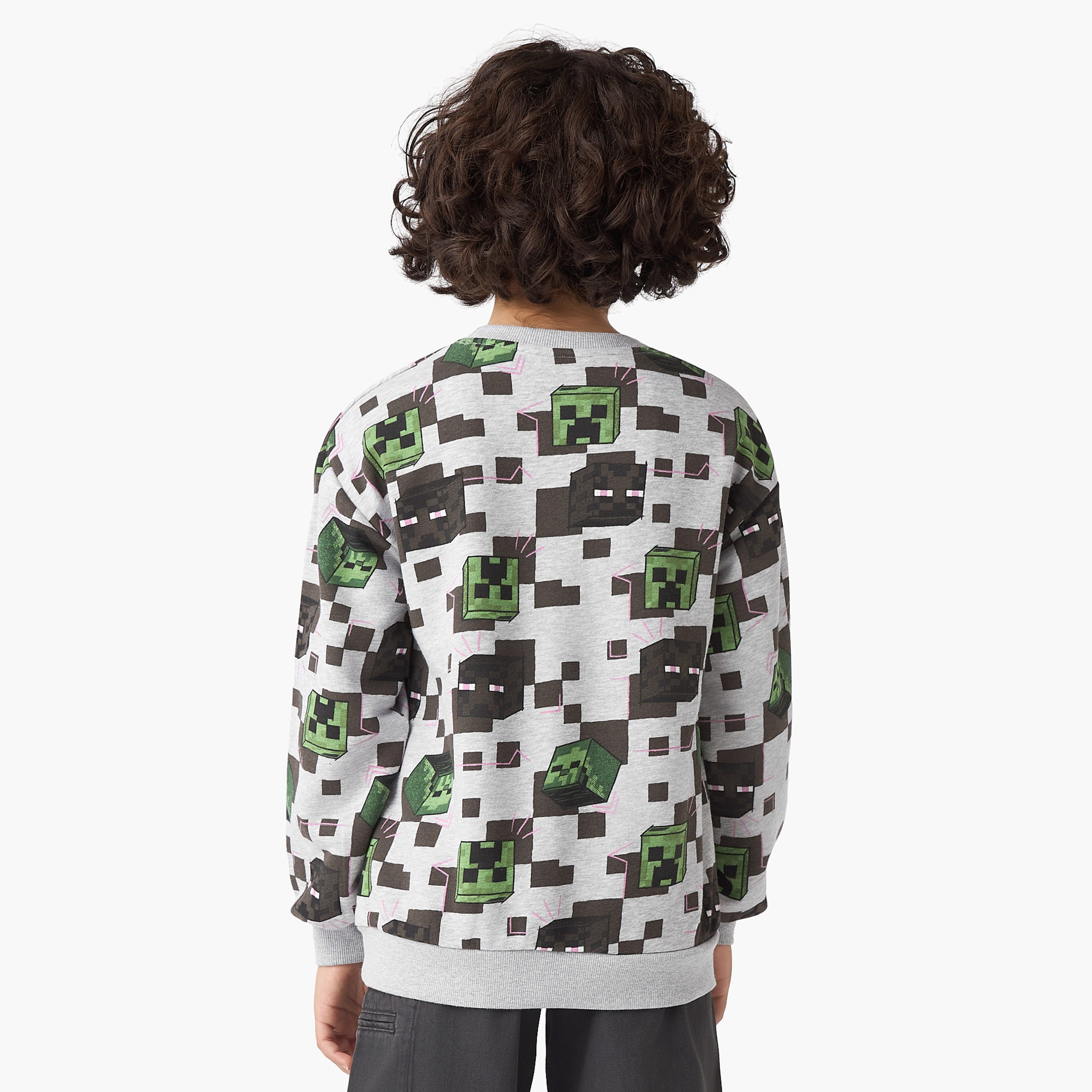 Minecraft Printed Sweatshirt-boys-clothing-sweatshirts-image-3