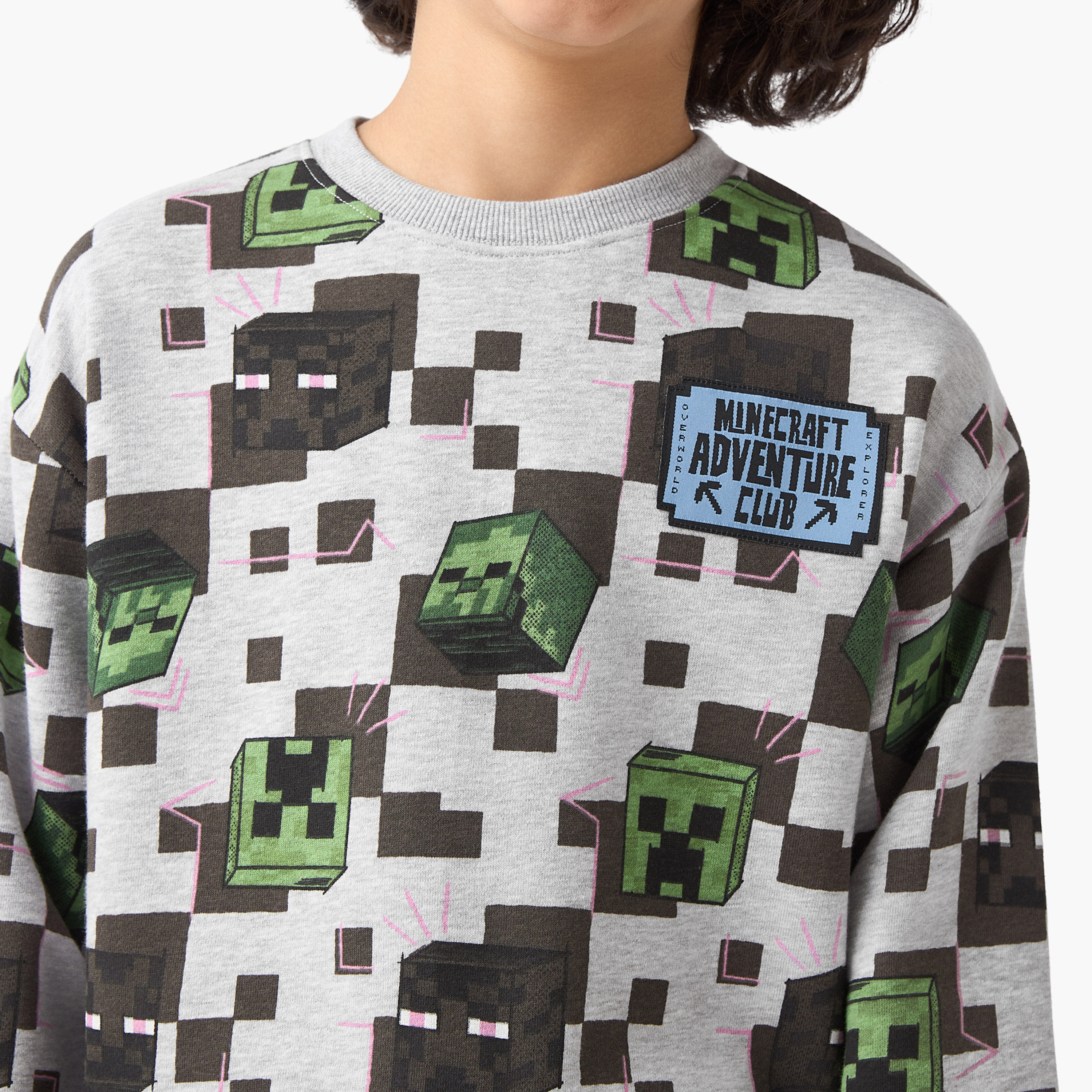 Minecraft Printed Sweatshirt-boys-clothing-sweatshirts-image-4