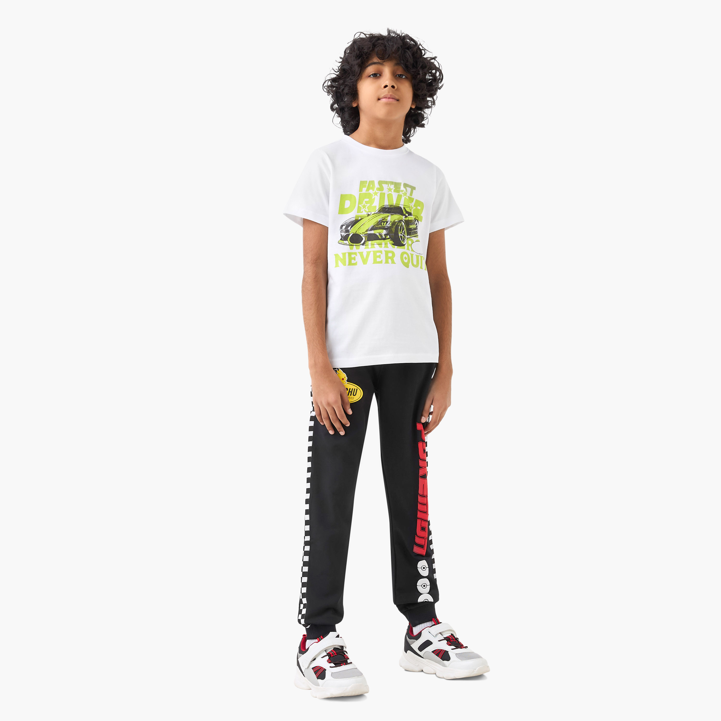 بنطلون رياضي برباط إغلاق وطبعات بوكيمون جرافيكية-cpkids-clothing-boys-bottoms-pants-image-2