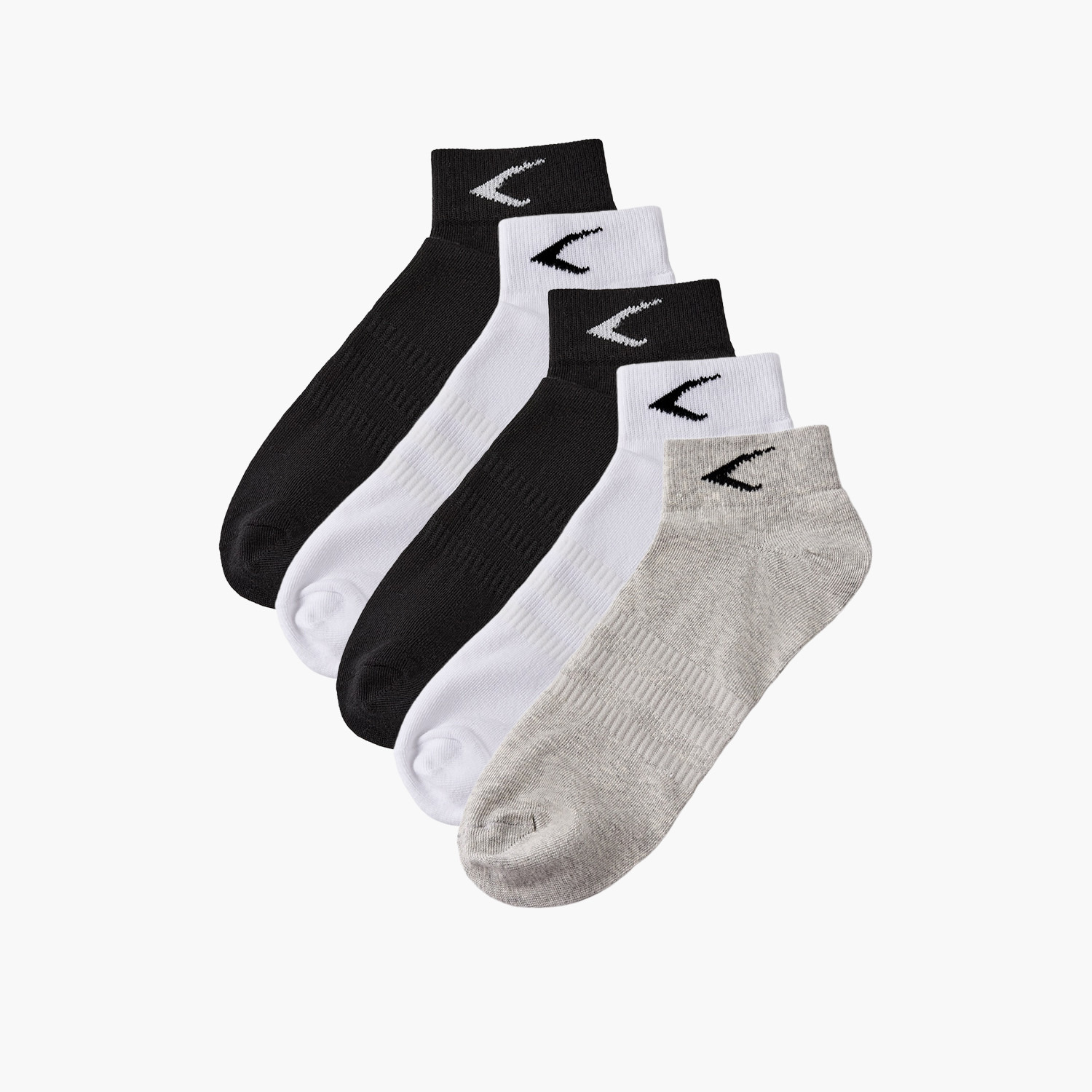 عبوة جوارب قطن بطول الكاحل 5 أزواج من داش-women-socksandstockings-image-1