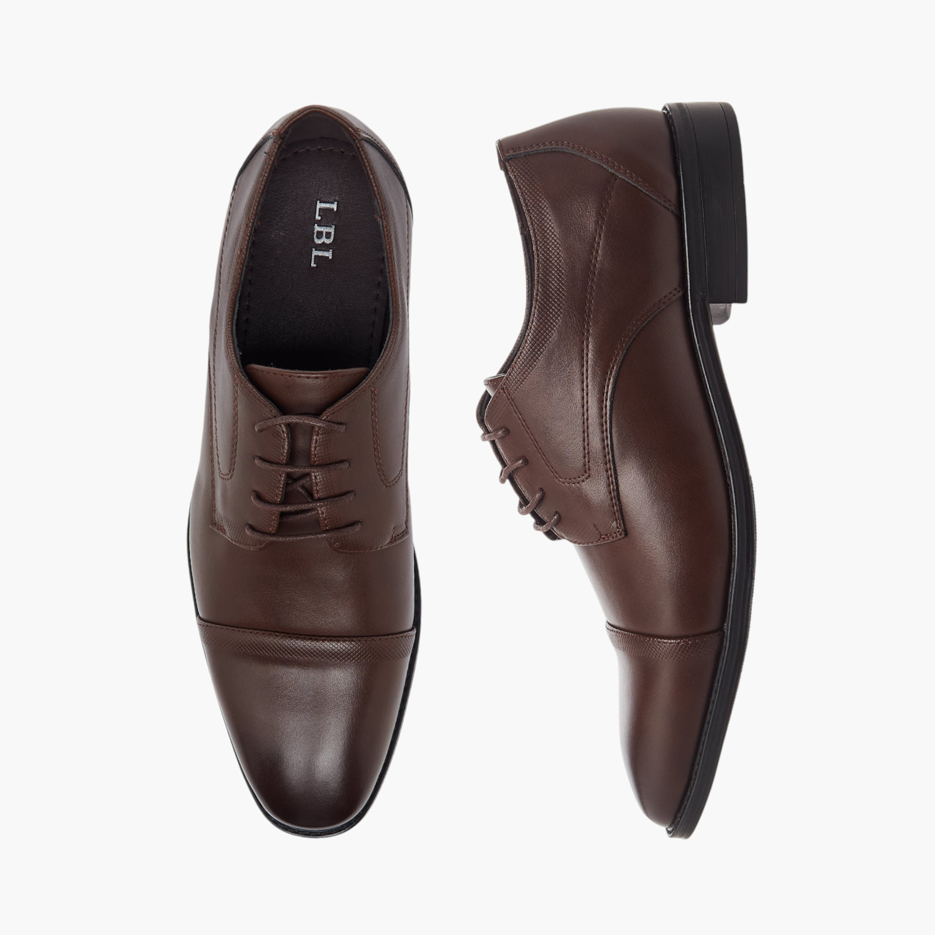 LBL by Shoexpress Men Lace-Up Derby Shoes-men-shoes-formalshoes-image-1
