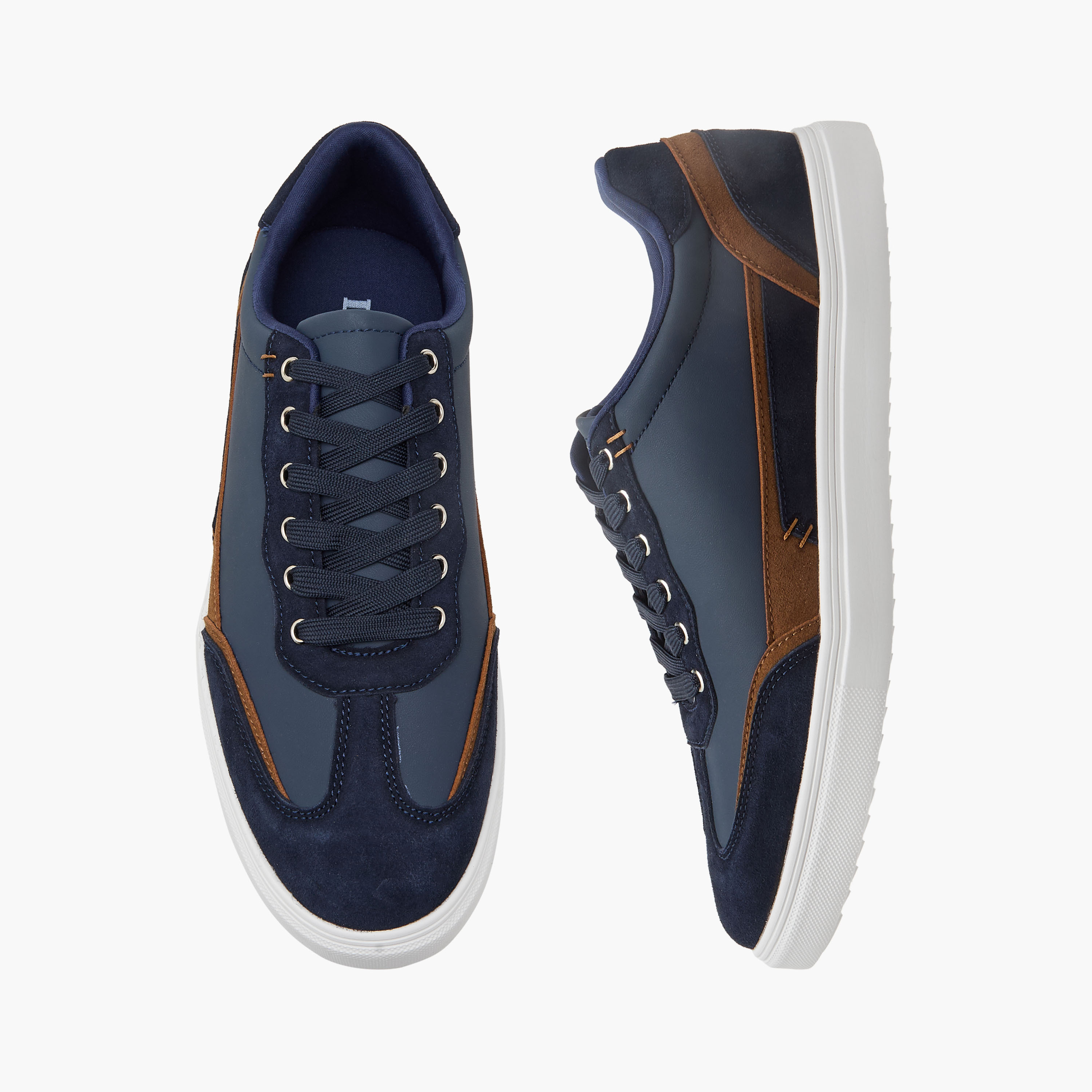LBL by Shoexpress Men Panelled Lace-Up Sneakers-men-shoes-sneakers-image-1