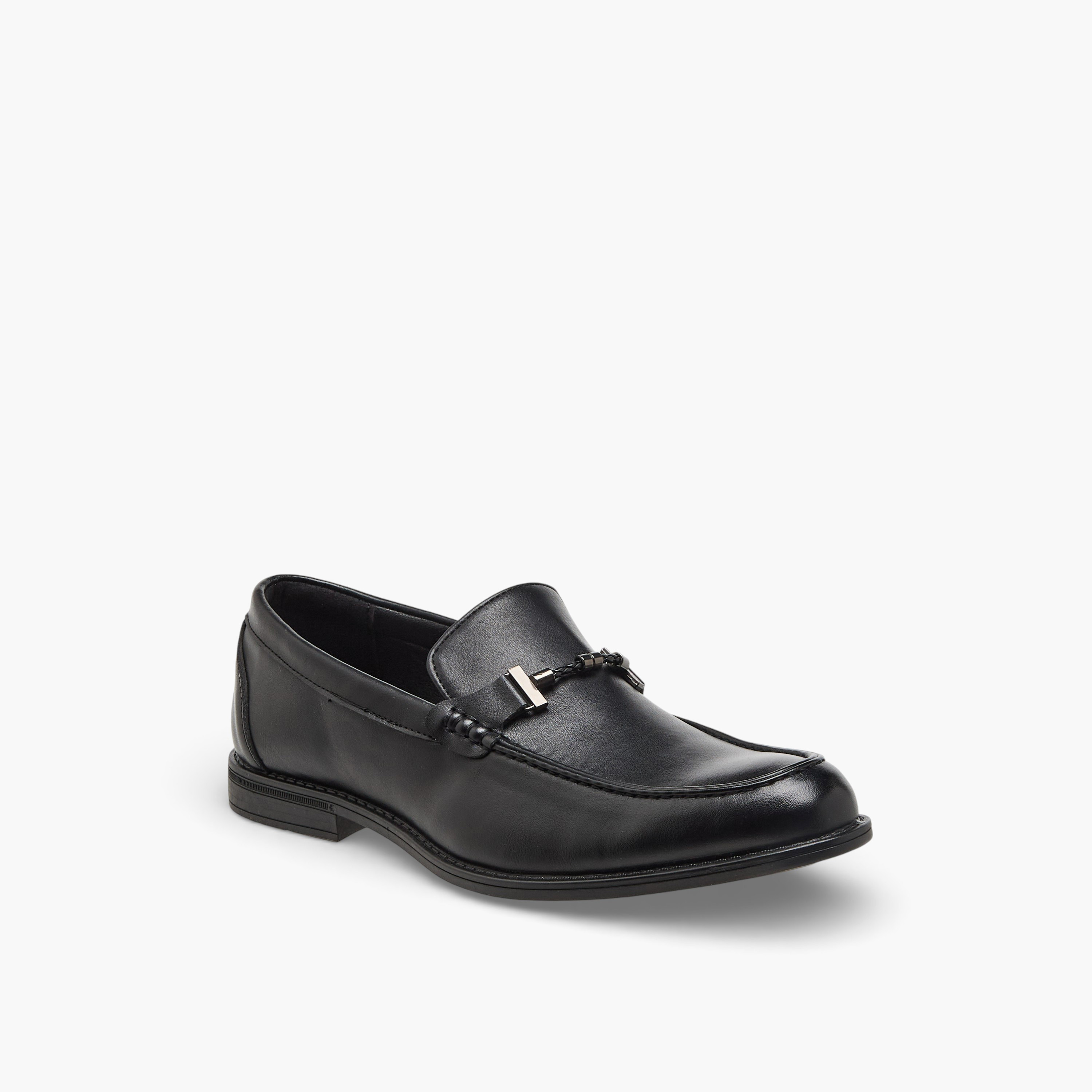 LBL by Shoexpress Men Braided Accent Slip-On Loafers-men-shoes-formalshoes-image-2