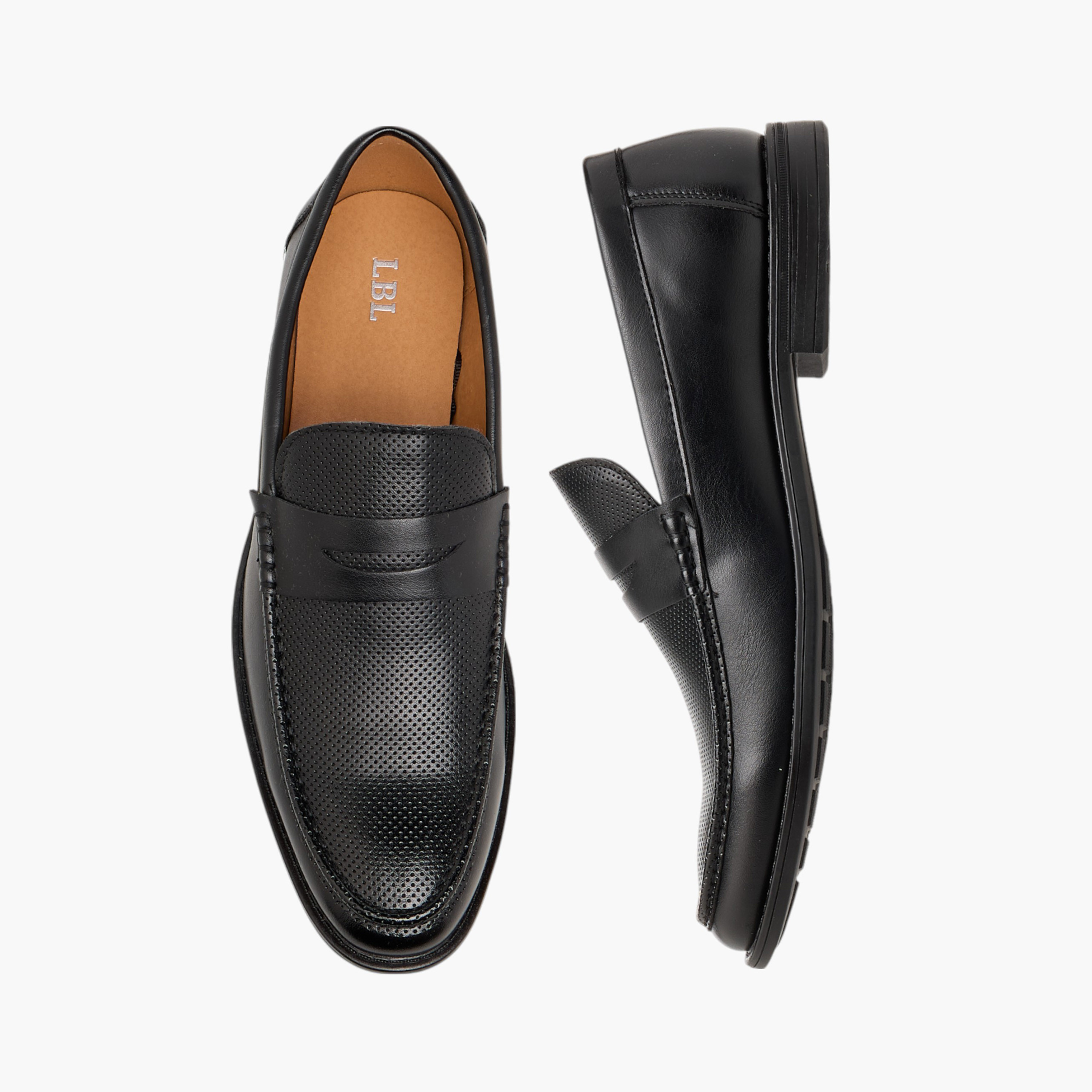 حذاء سهل الارتداء وبارز الملمس من أل بي أل من شو إكسبريس-men-shoes-formalshoes-image-1