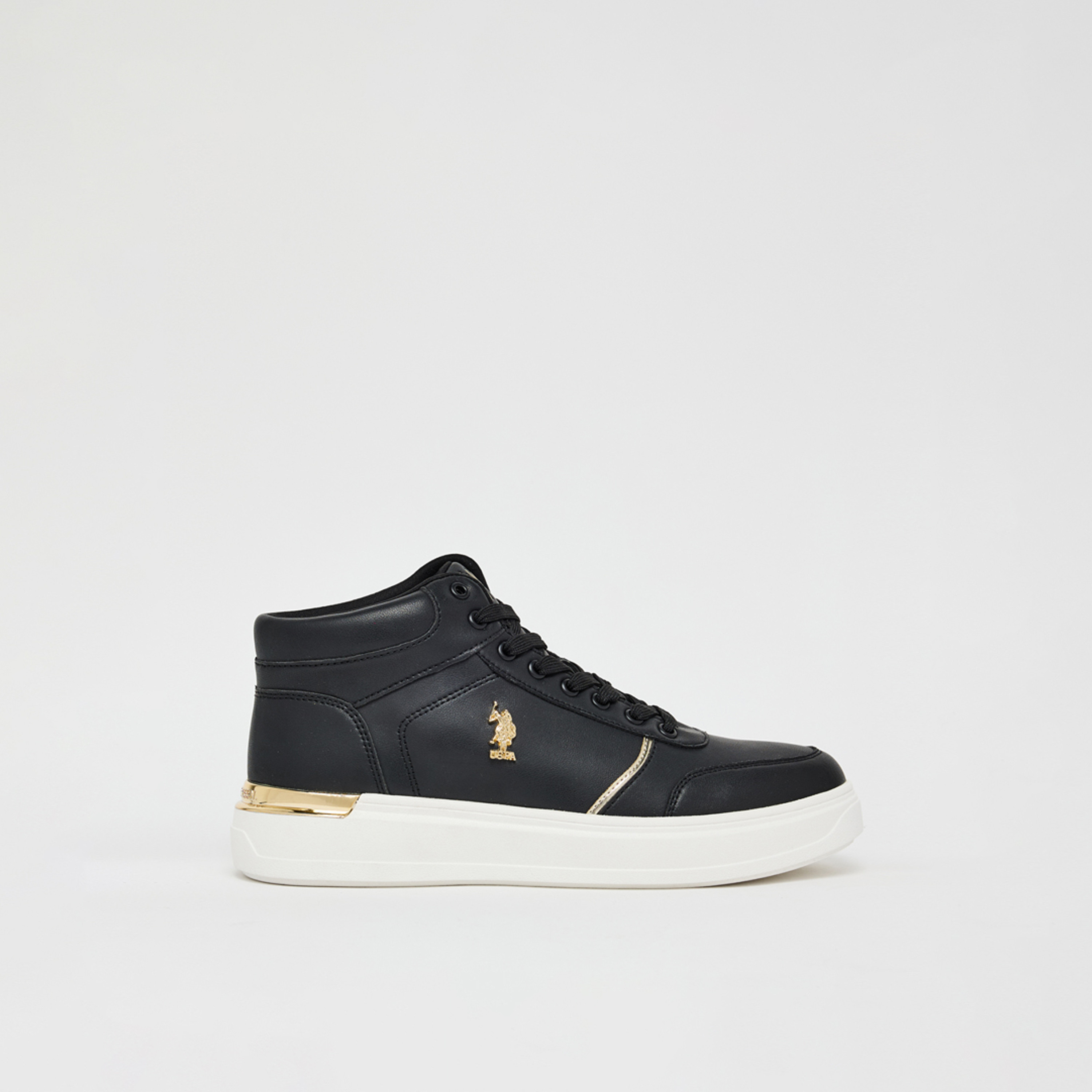 Us Polo Women's Lace-Up Platform High Cut Sneakers | ALON-GLB-WMN-women-shoes-sneakers-image-1