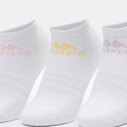 Kappa Logo Detail Ankle Length Socks - Set of 3