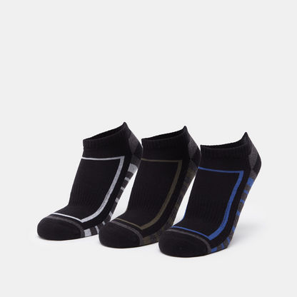 Dash Striped Ankle Length Socks - Set of 3
