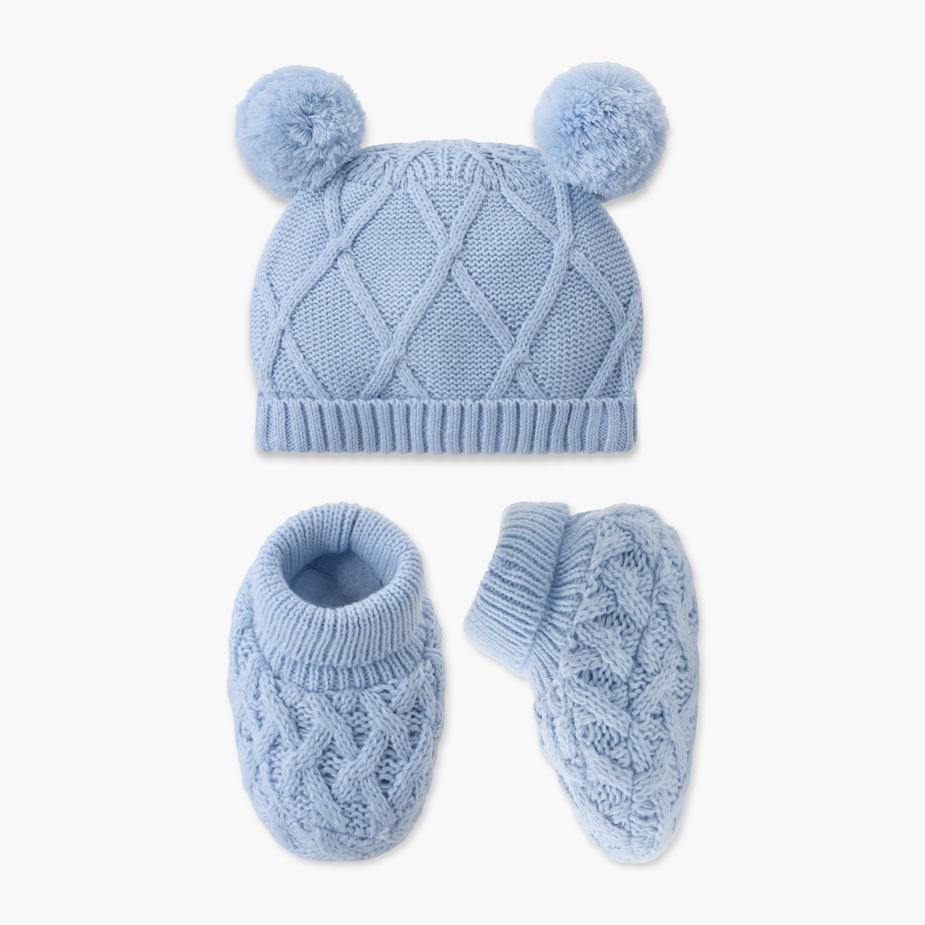 بوت محبوك مع كاب من جونيورز-baby-boys-accessories-caps-image-1