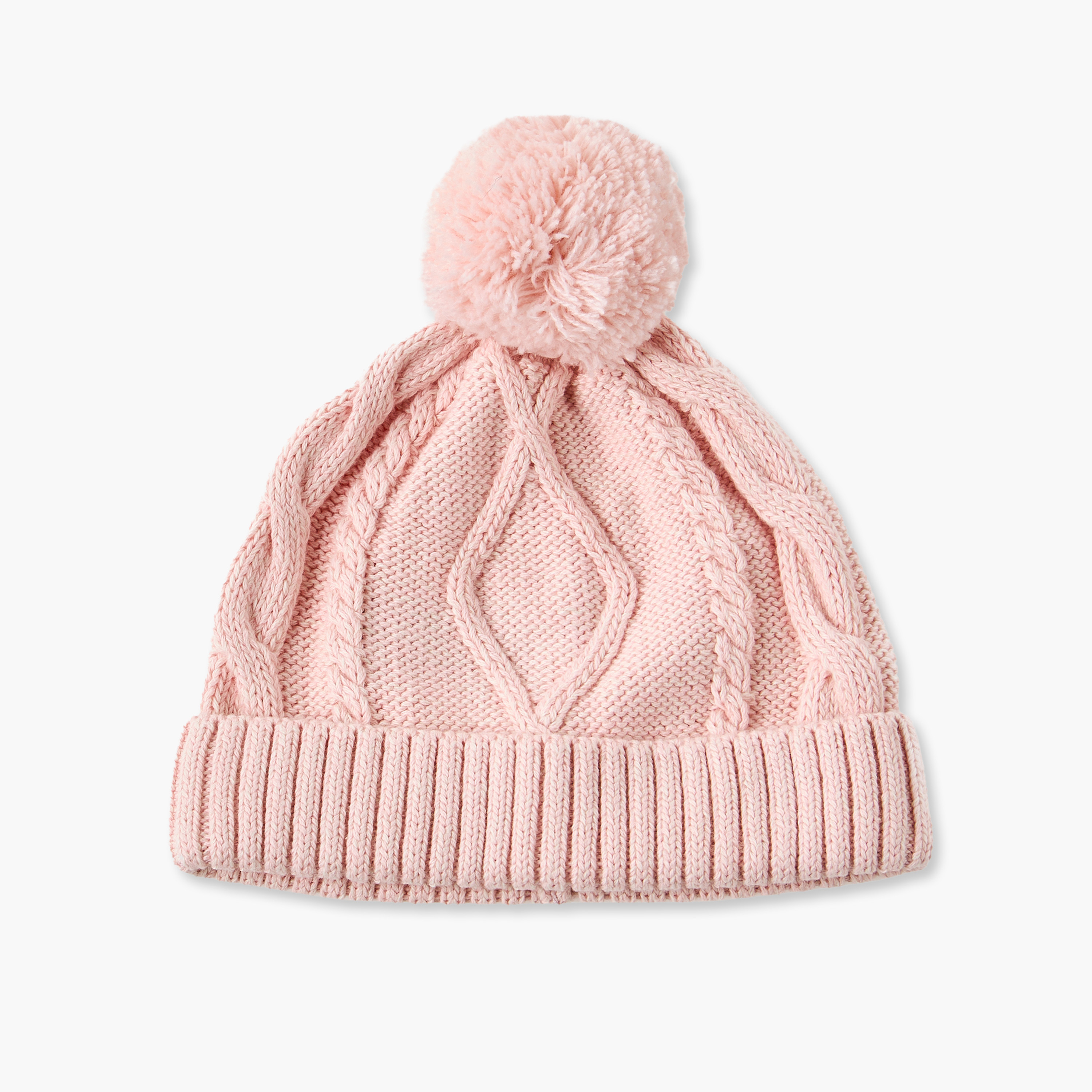 قبعة مزينة بكرة بوم بوم من جونيورز-baby-girls-accessories-caps-image-1