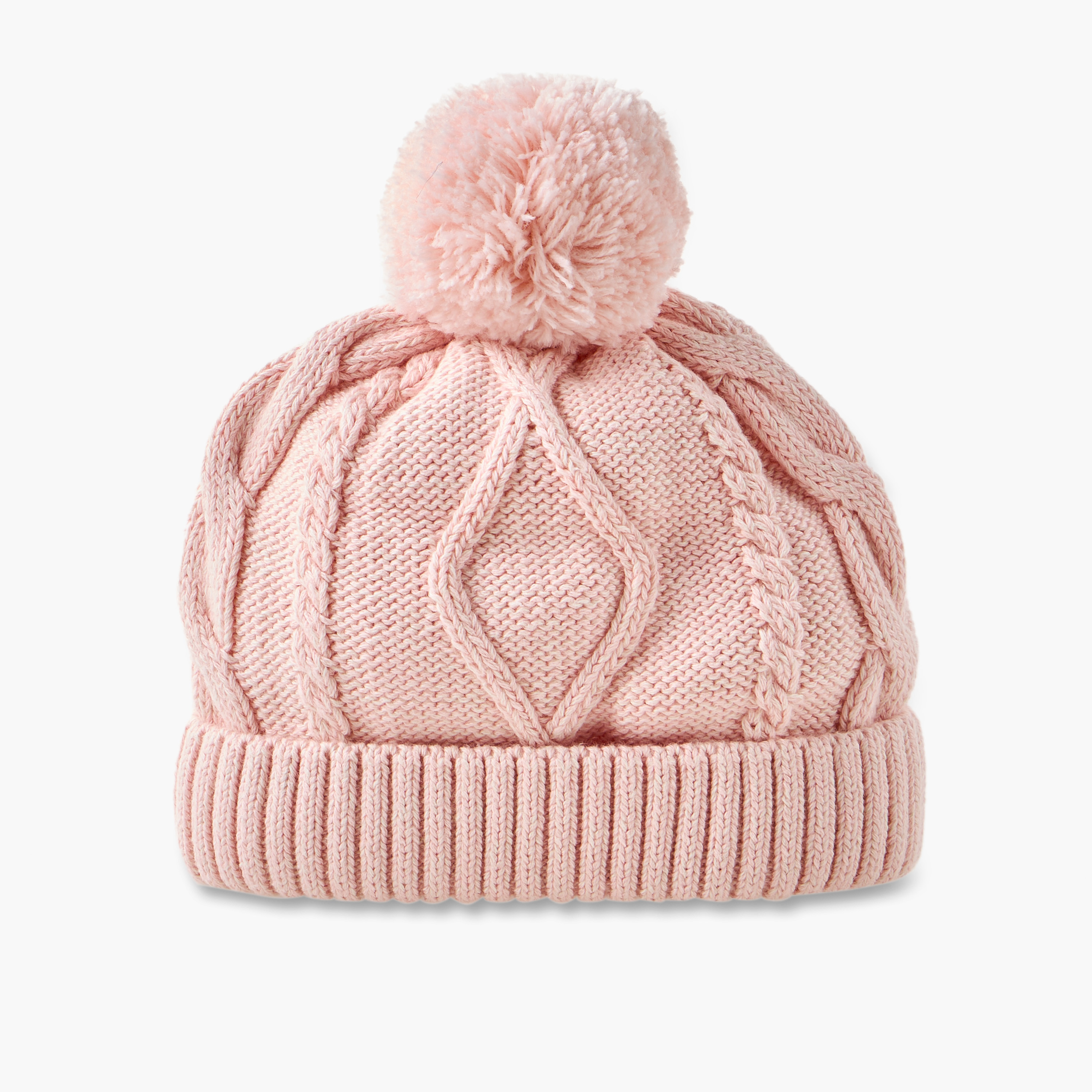 قبعة مزينة بكرة بوم بوم من جونيورز-baby-girls-accessories-caps-image-4