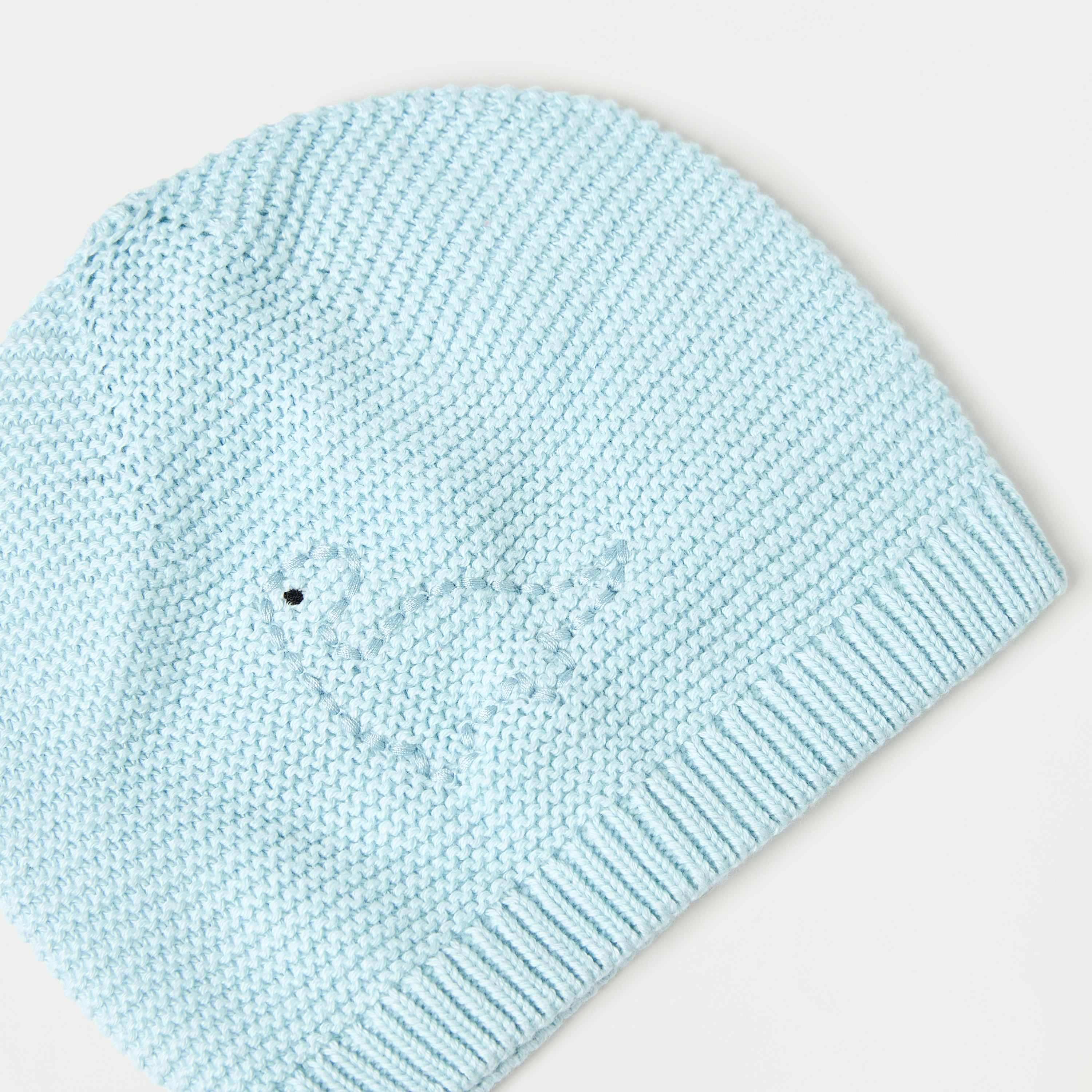 Juniors Dinosaur Embroidered Beanie Cap-baby-boys-accessories-caps-image-3