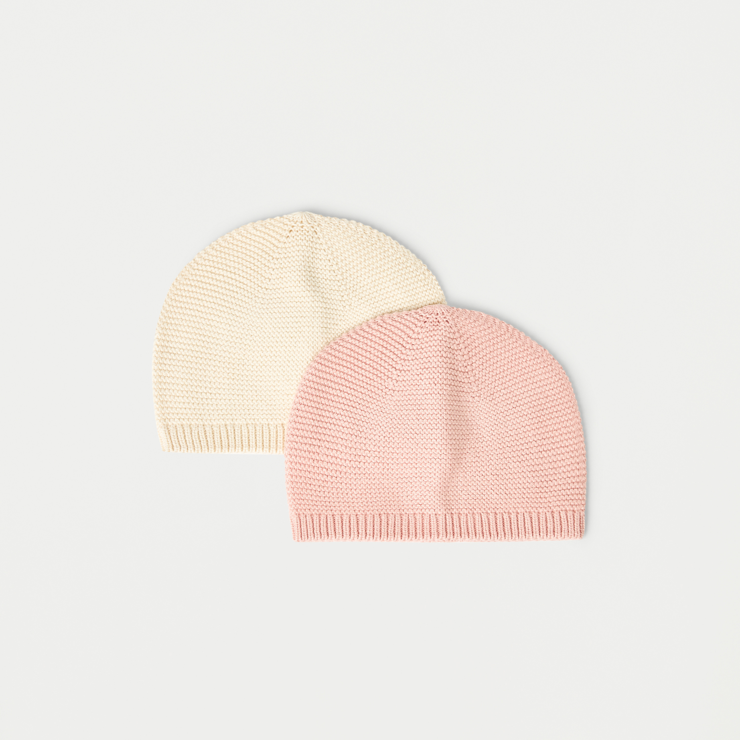 Juniors Textured Beanie Cap - Set of 2-baby-girls-accessories-caps-image-1