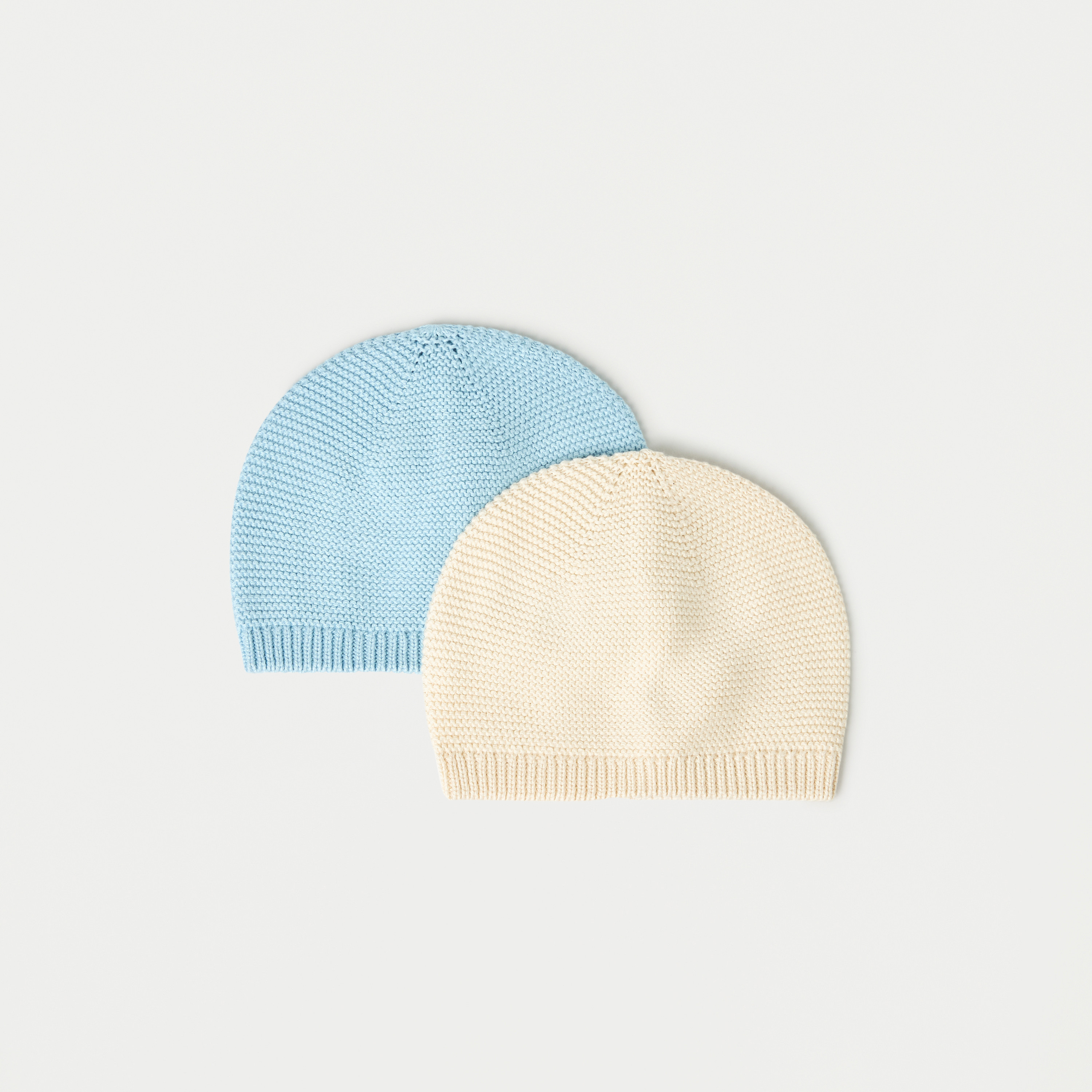 Juniors Textured Beanie Cap - Set of 2-baby-boys-accessories-caps-image-1