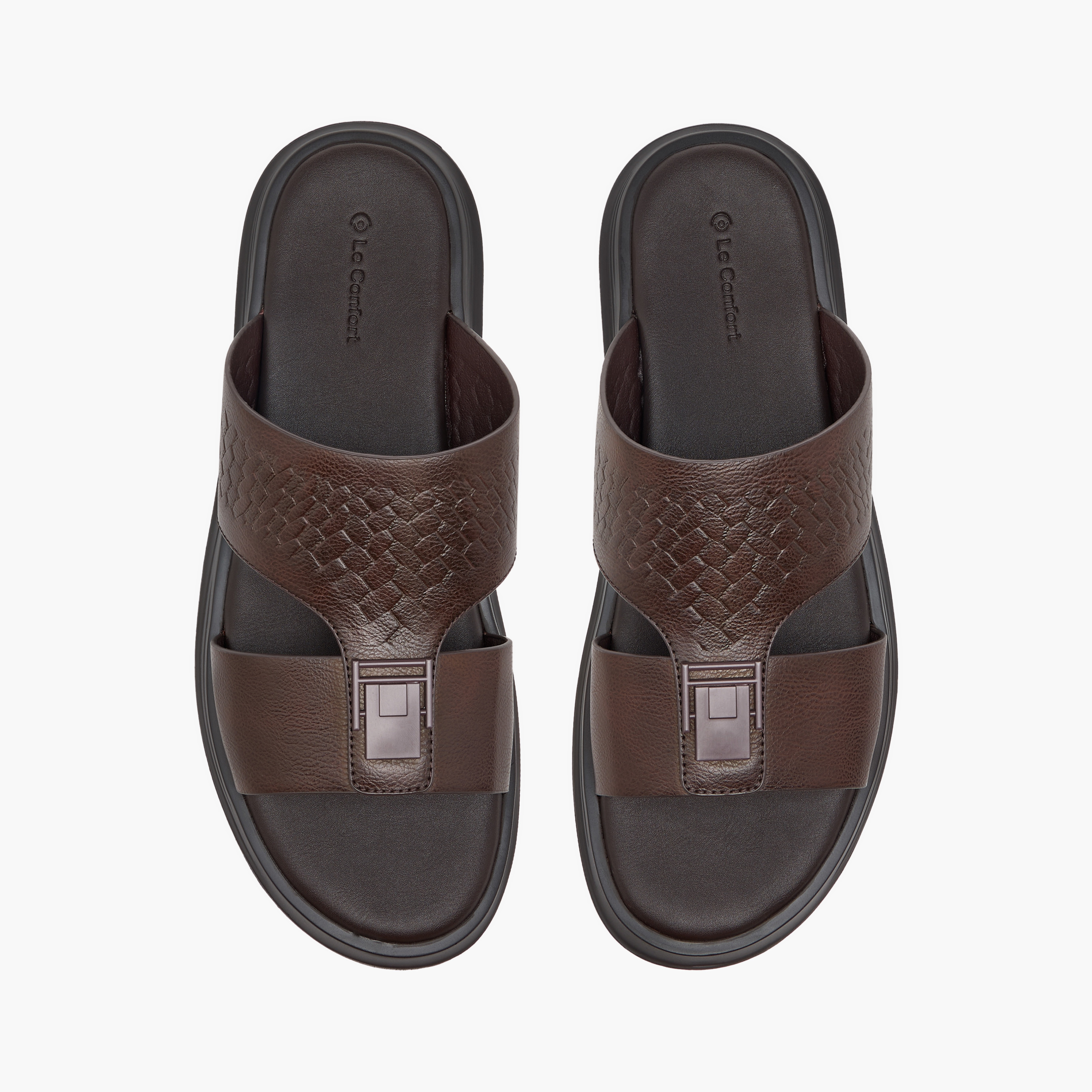 Le Confort Metal Accent Slip-On Arabic Comfort Sandals-men-shoes-sandals-image-1