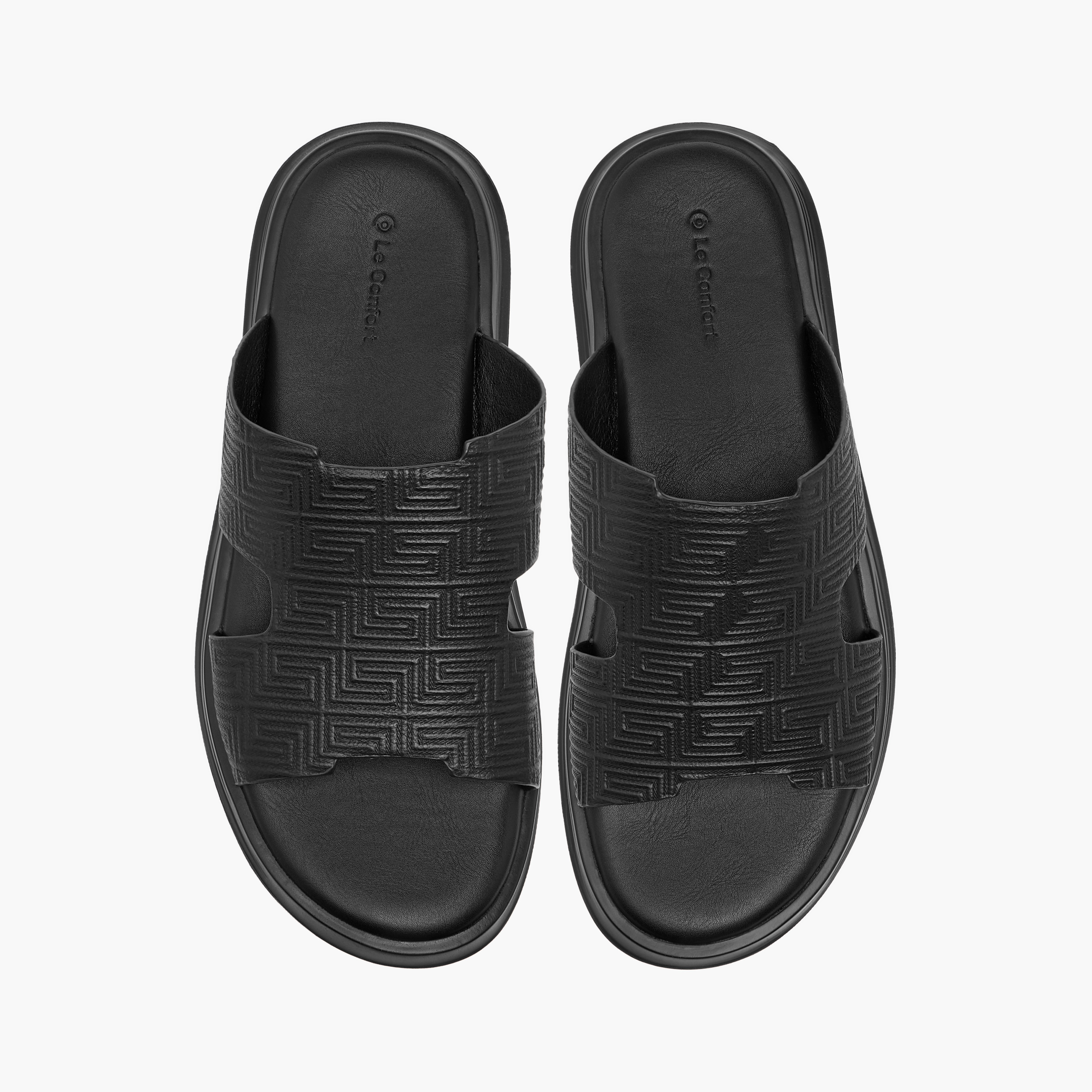 Le Confort Cutout Detail Slip-On Arabic Comfort Sandals-men-shoes-sandals-image-1