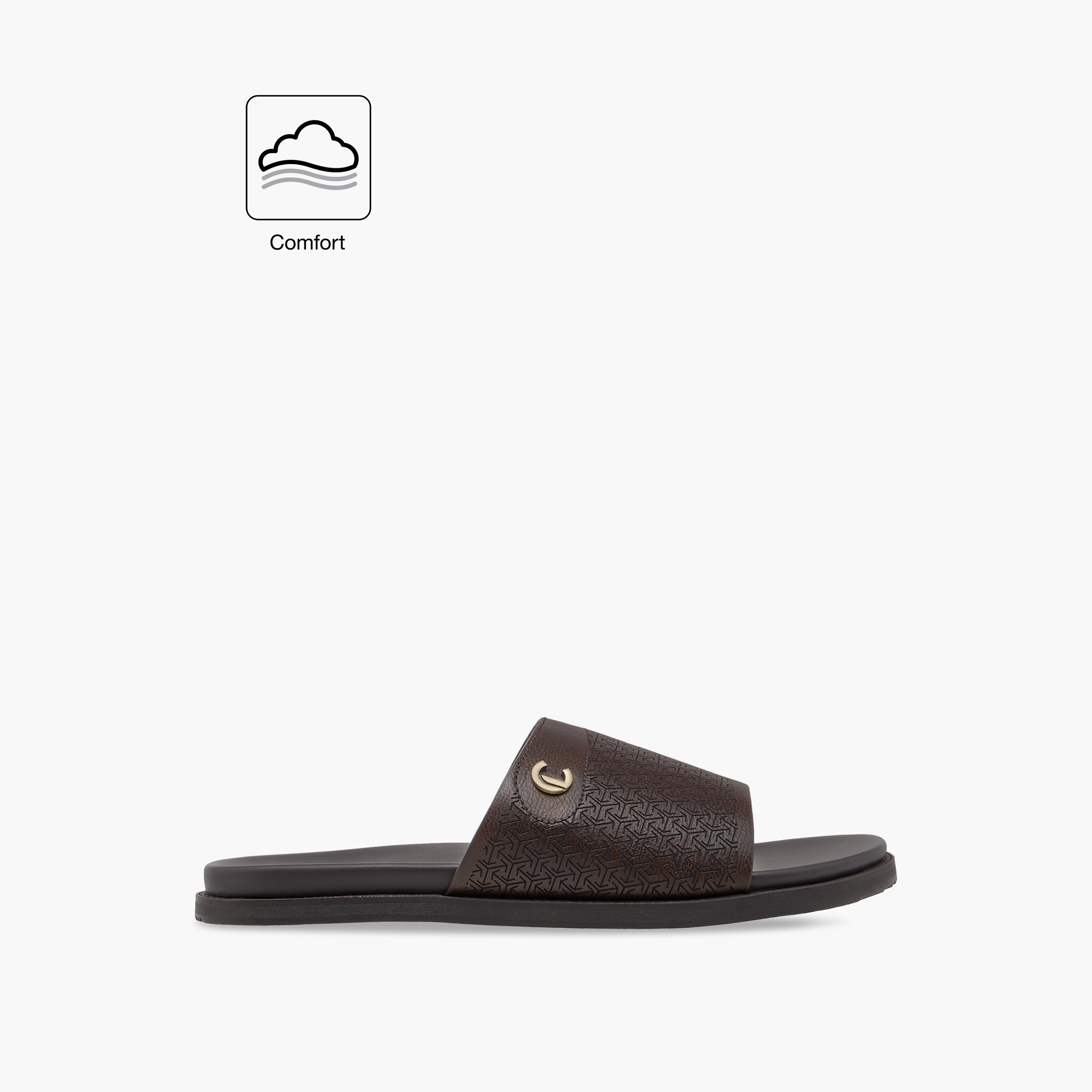 Le Confort Textured Slip-On Arabic Comfort Sandals-men-shoes-sandals-image-2