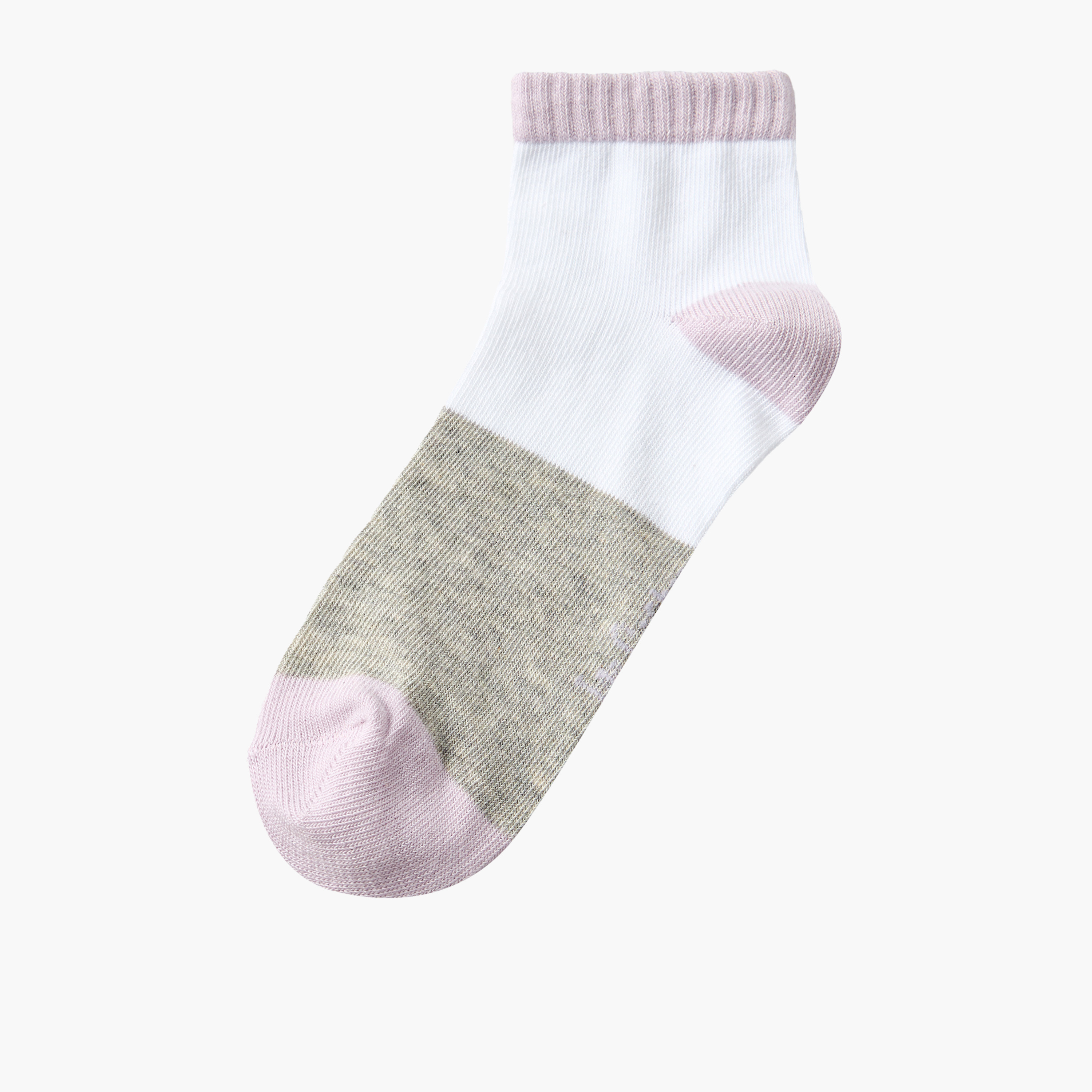 طقم جوارب مقلمة للفتيات بطول الكاحل من لي كوبر 5 أزواج-girls-accessories-socks-image-6