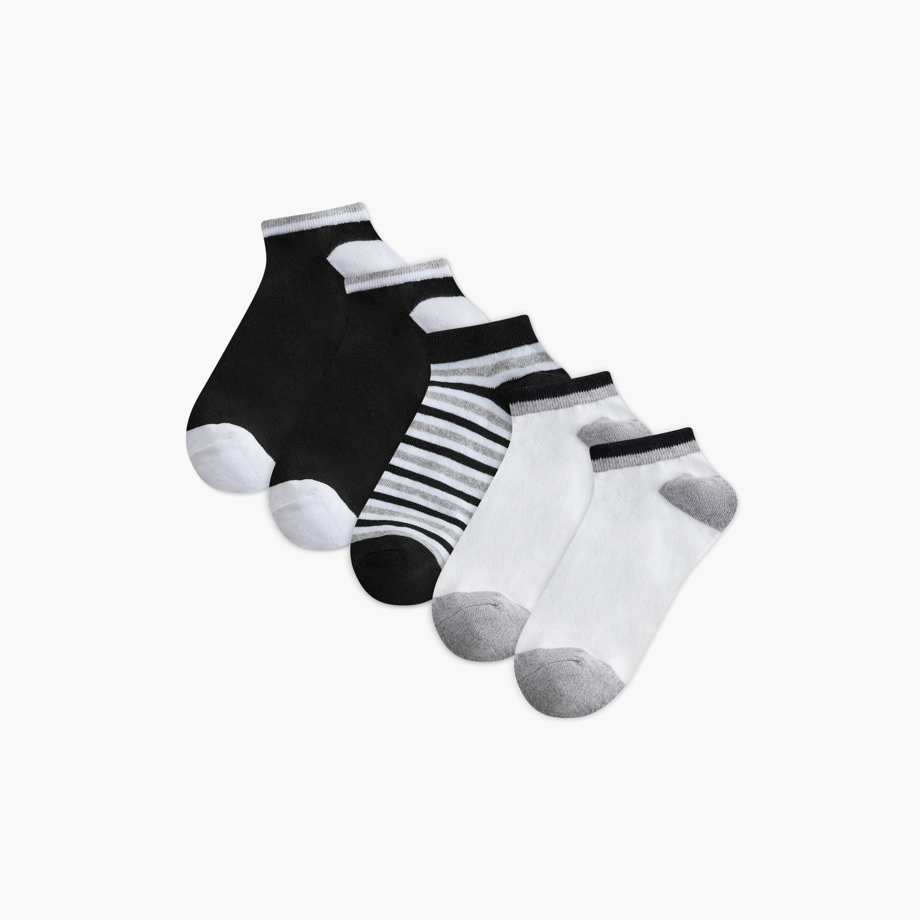 LBL by Shoexpress Assorted Ankle Length Socks - Set of 5-men-socks-image-1