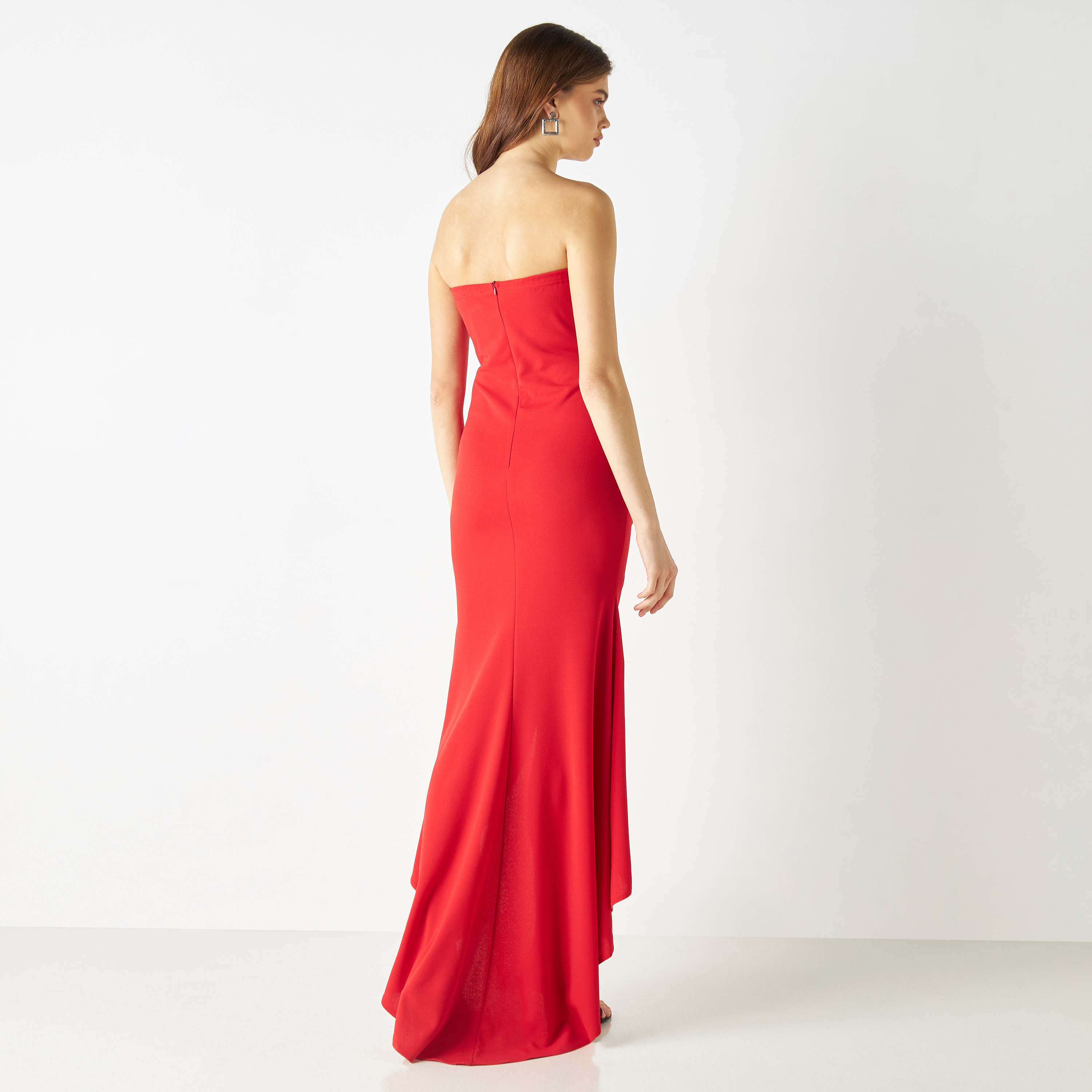  فستان ماكسي ذو سويت هارت باندو مع مكشكش من تي اف ان سي-women-clothing-dresses-image-3