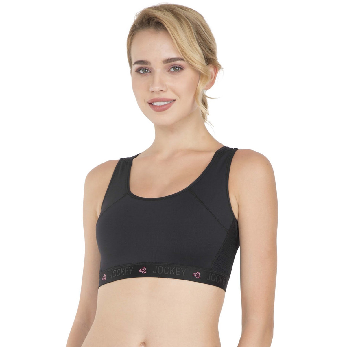 جوكي أسود حمالة الصدر الرياضية-women-clothing-sportswearandactivewear-sportsbras-image-1