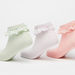 Lace Detail Ankle Length Socks - Set of 3-Girl%27s Socks & Tights-thumbnail-2