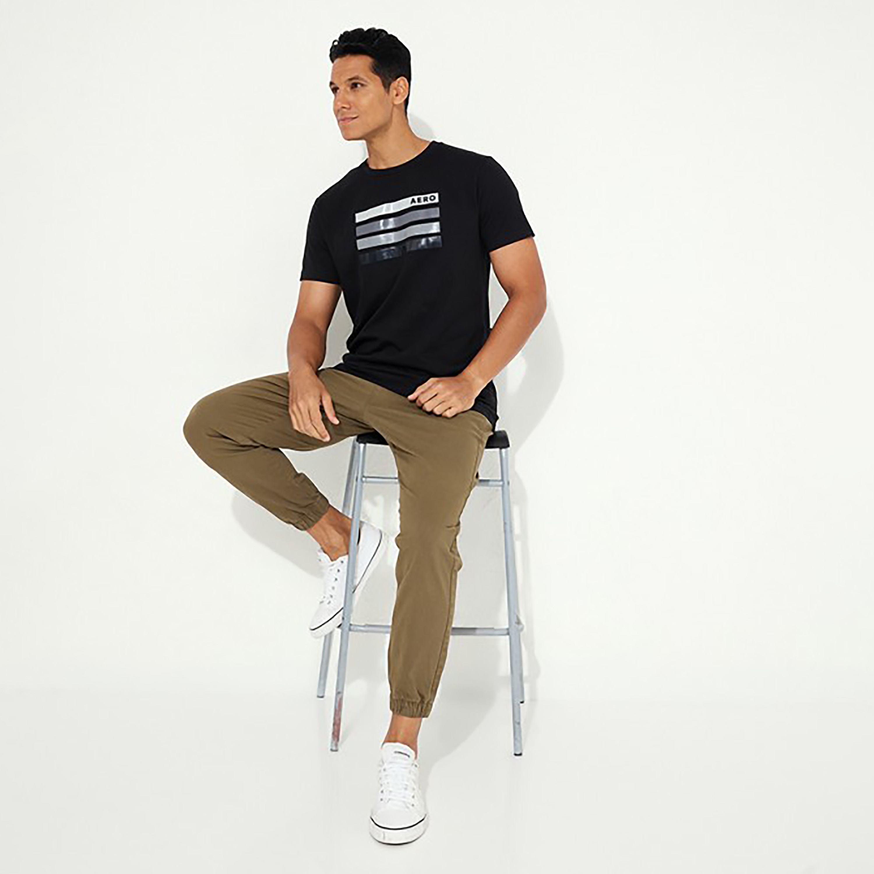 تي شيرت من ايروبوستال بأكمام قصيرة و ياقة مستديرة مع طبعات-men-clothing-tshirtsandpolos-tshirts-image-2
