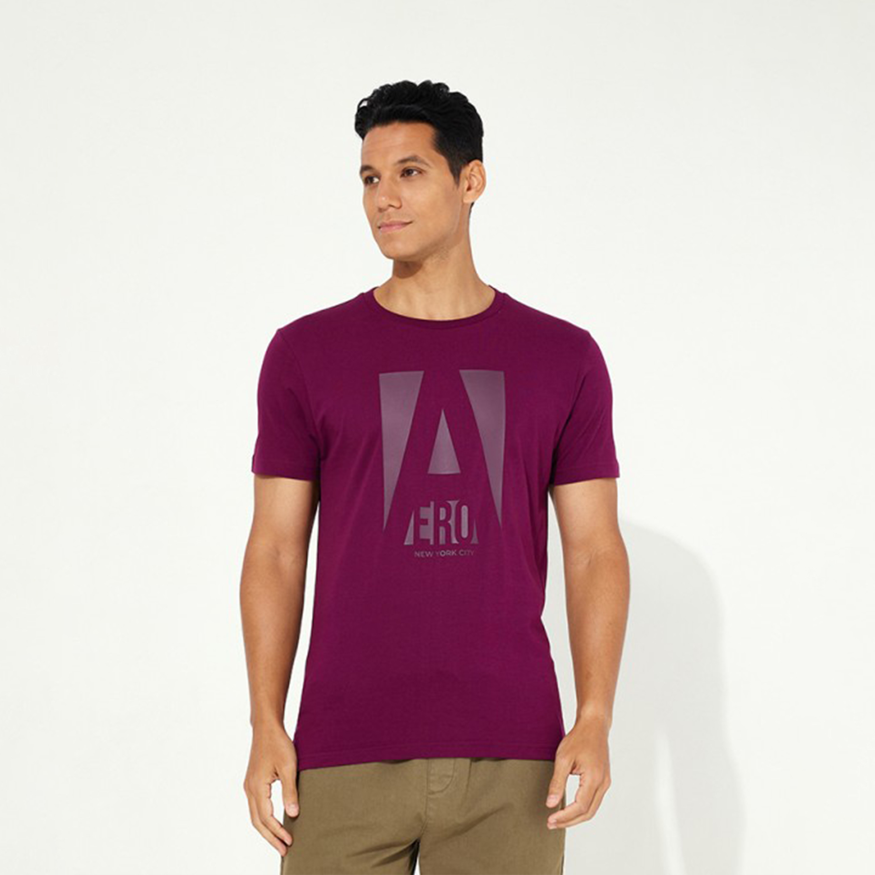 Aeropostale Men's Logo Round Neck Short Sleeves T-shirt-men-clothing-tshirtsandpolos-tshirts-image-1