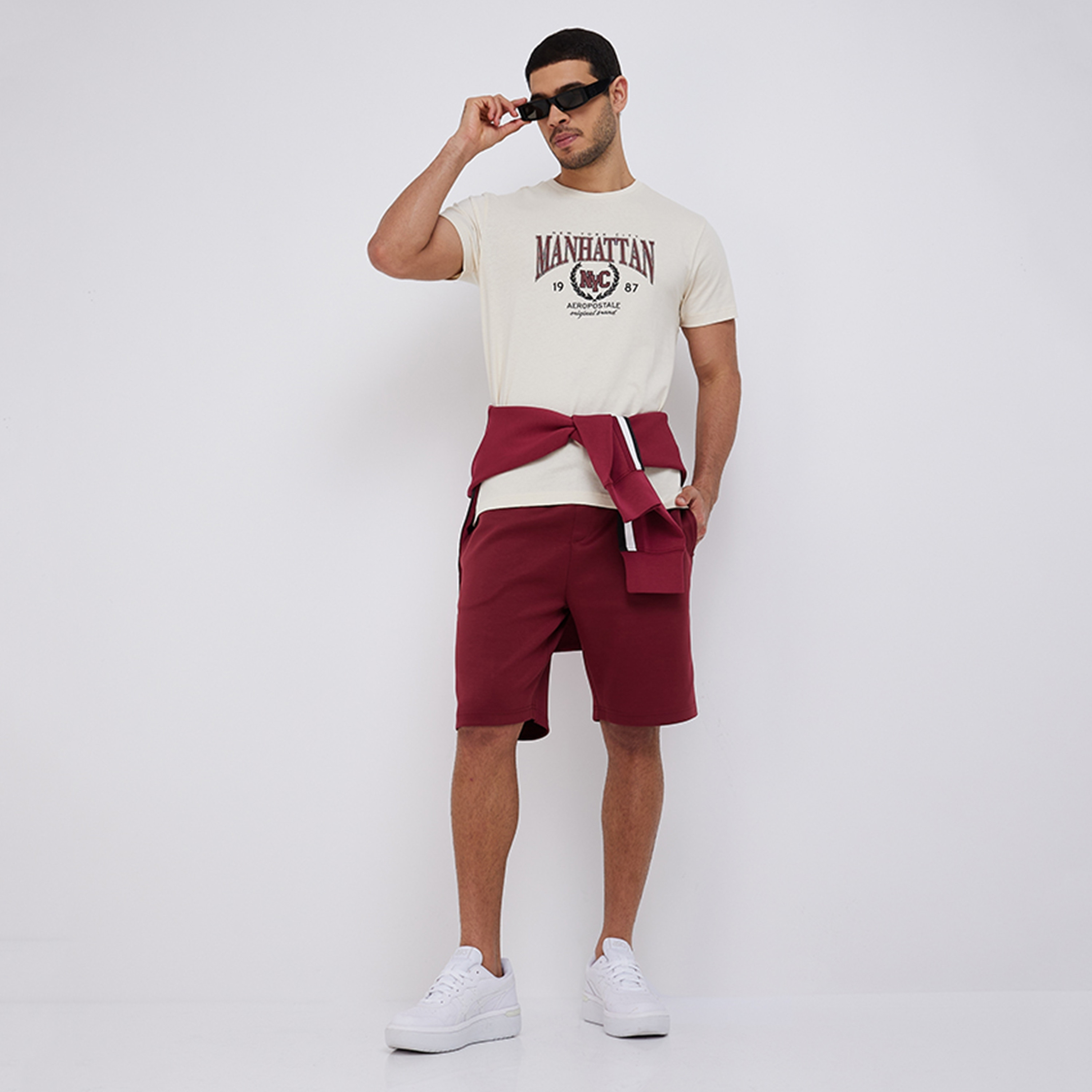 تي شيرت رجالي مطبوع برقبة دائرية وأكمام قصيرة من أيروبوستال-men-clothing-tshirtsandpolos-tshirts-image-2