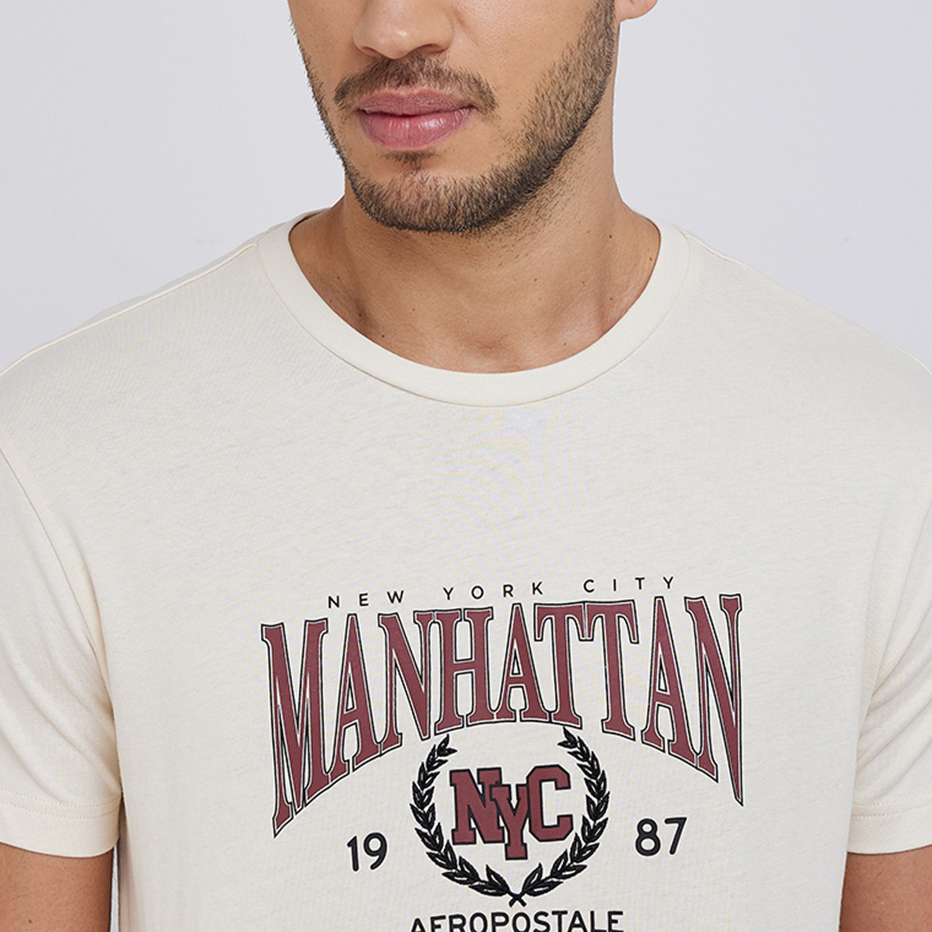 تي شيرت رجالي مطبوع برقبة دائرية وأكمام قصيرة من أيروبوستال-men-clothing-tshirtsandpolos-tshirts-image-3