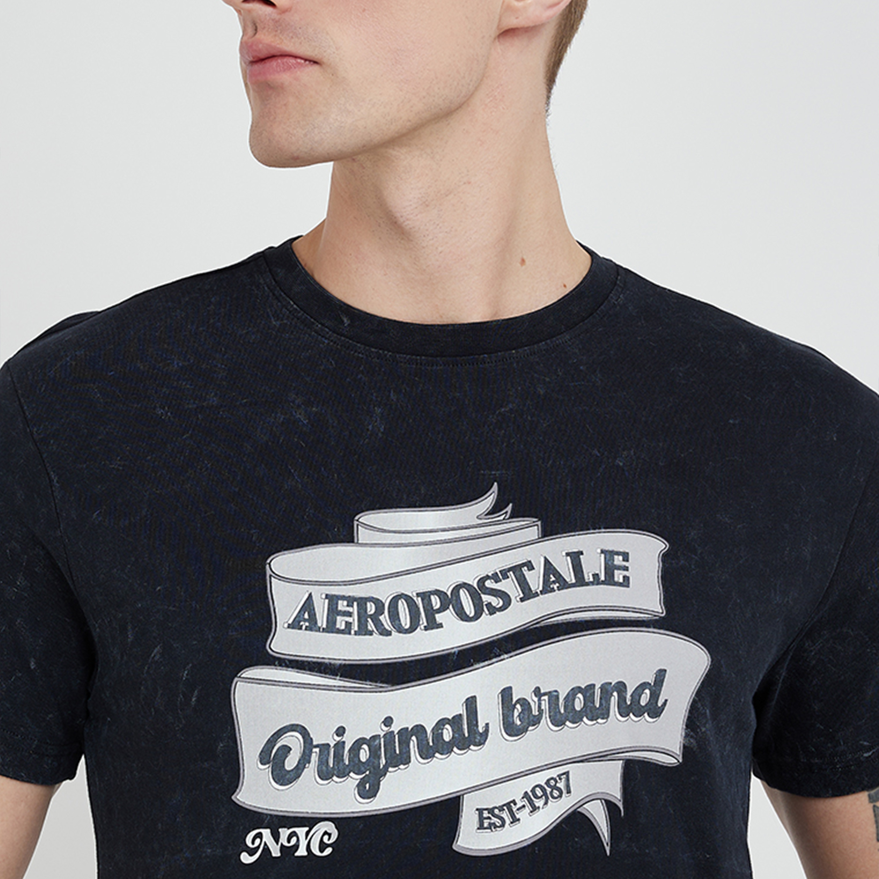ايروبوستيل- تي شيرت رجالي مطبوع برقبة دائرية وأكمام قصيرة-men-clothing-tshirtsandpolos-tshirts-image-3