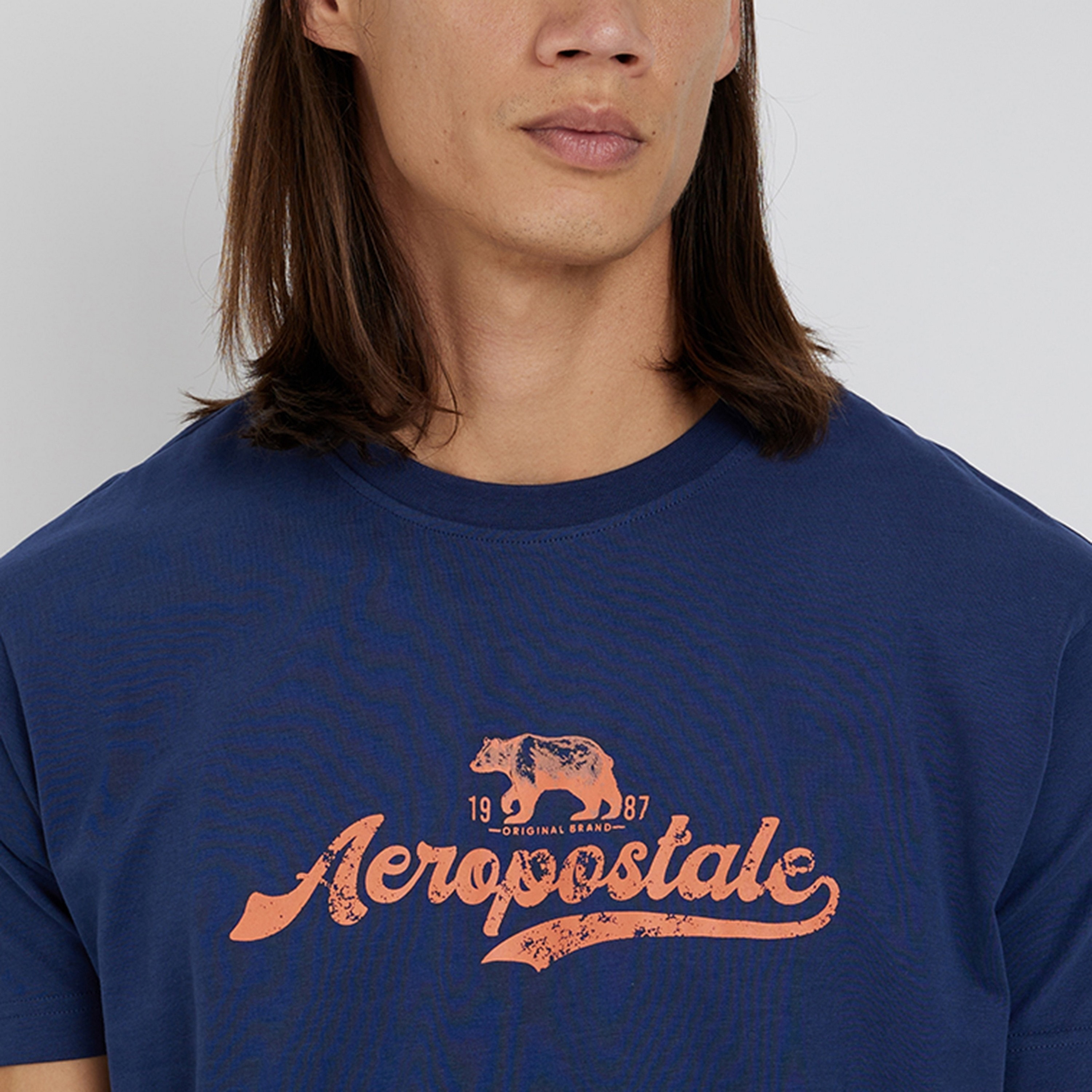 تي شيرت رجالي بأكمام قصيرة ورقبة دائرية وطبعة شعار من أيروبوستال-men-clothing-tshirtsandpolos-tshirts-image-7