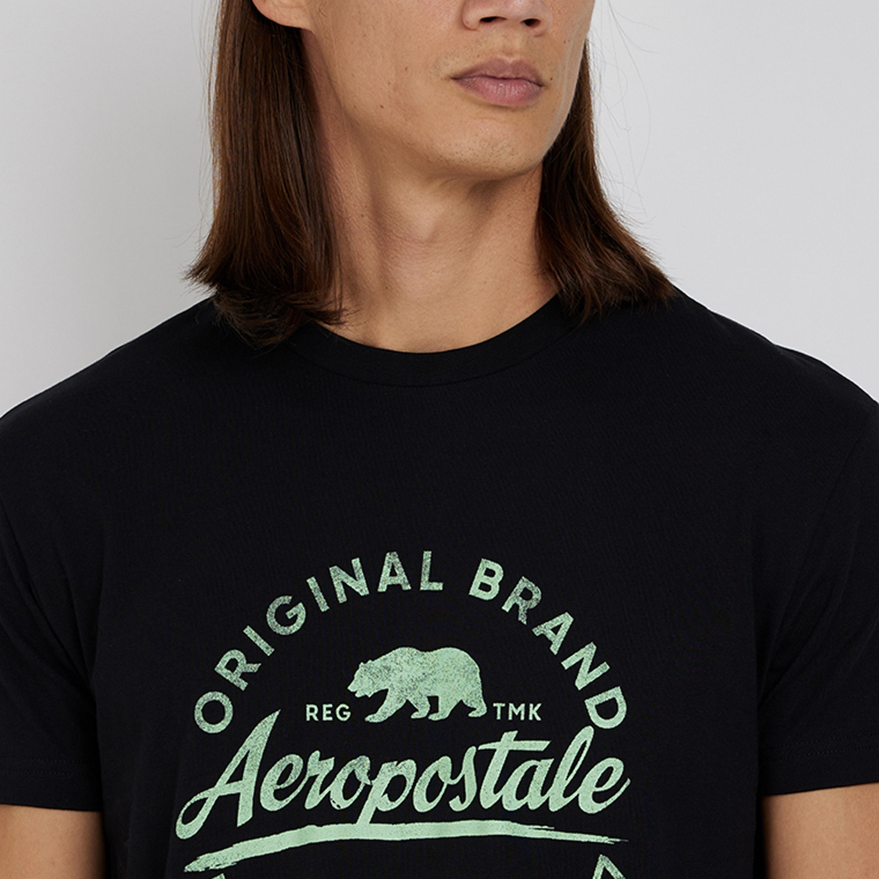 تي شيرت رجالي بأكمام قصيرة ورقبة دائرية وطبعة شعار من أيروبوستال-men-clothing-tshirtsandpolos-tshirts-image-7