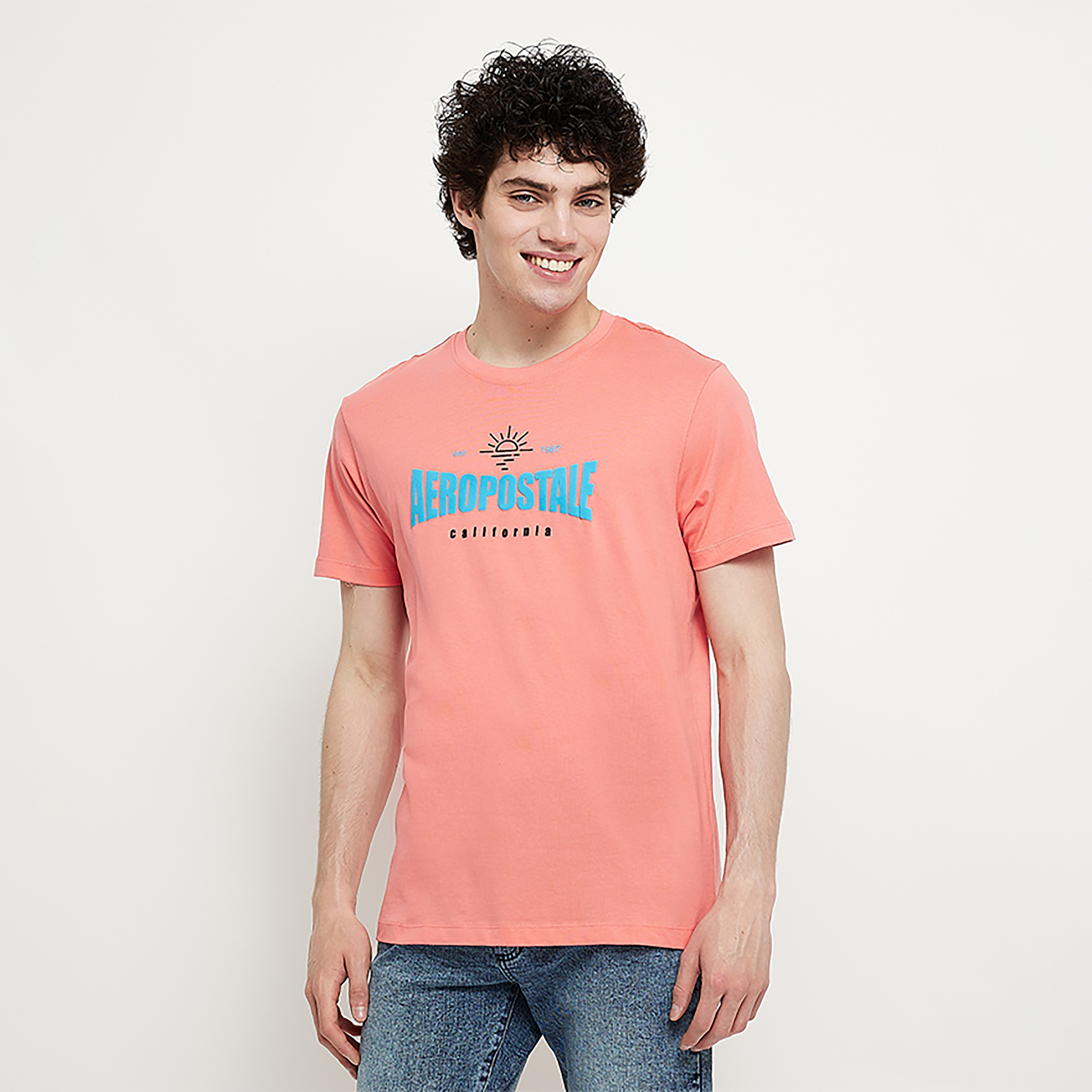 تي شيرت من ايروبوستال بأكمام قصيرة و ياقة مستديرة مع شعار-men-clothing-tshirtsandpolos-tshirts-image-5