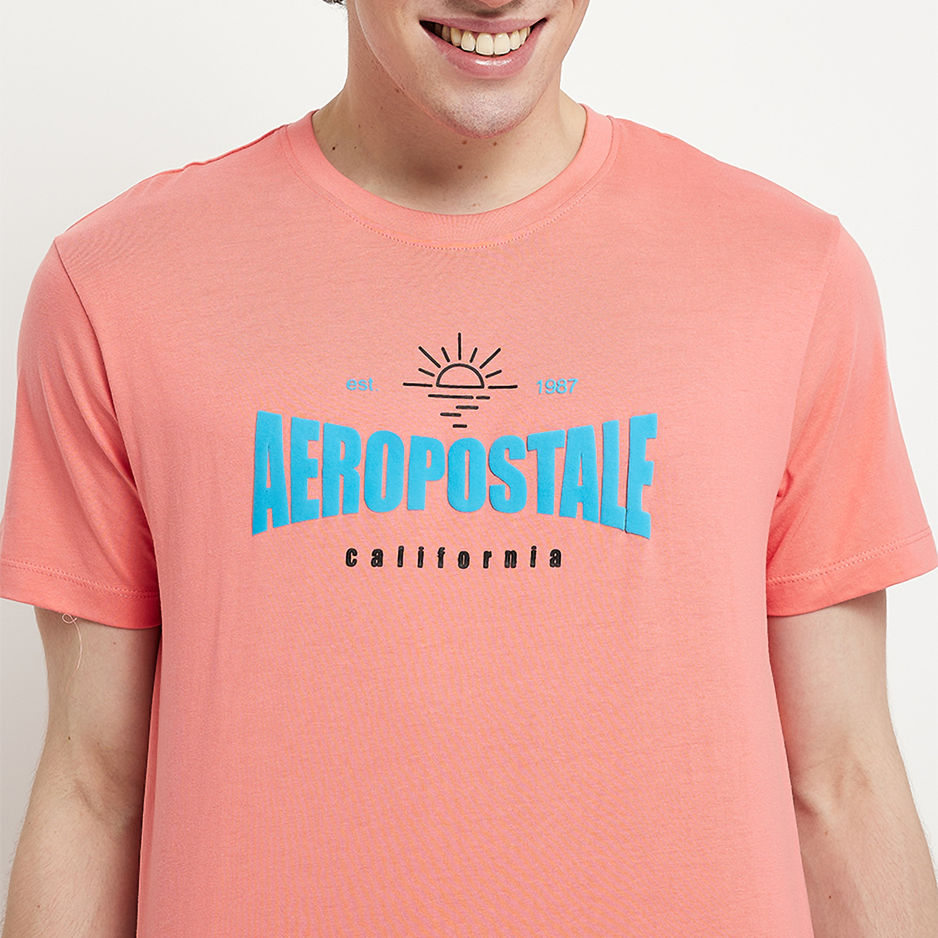 تي شيرت من ايروبوستال بأكمام قصيرة و ياقة مستديرة مع شعار-men-clothing-tshirtsandpolos-tshirts-image-7