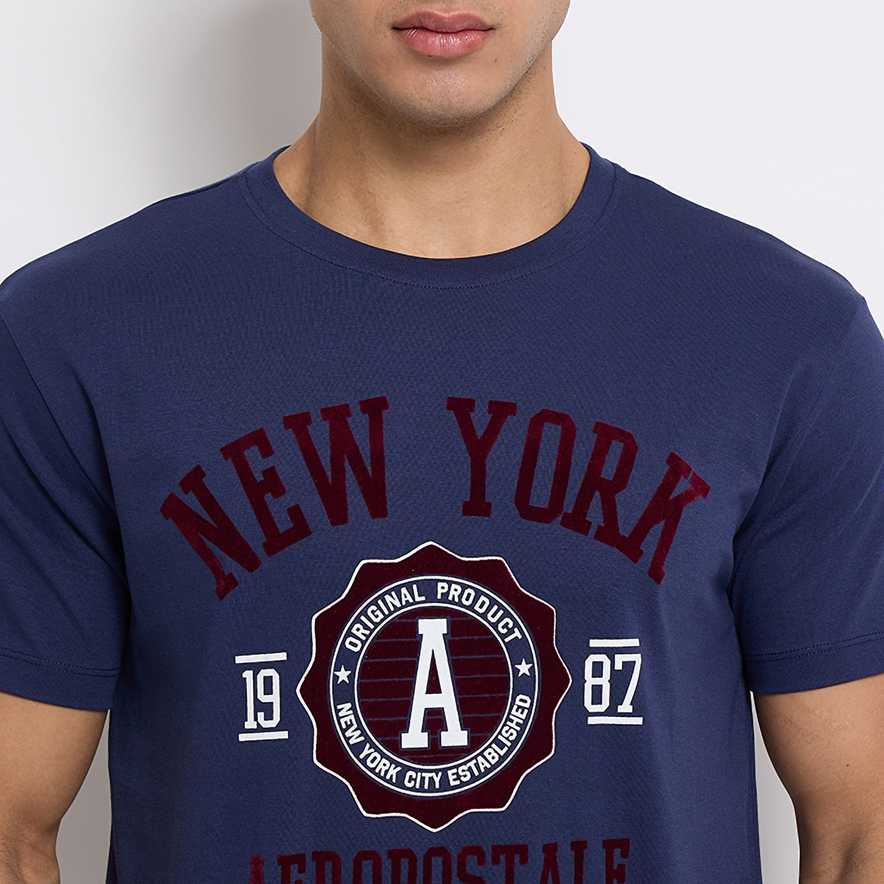 تي شيرت من ايروبوستال بأكمام قصيرة و ياقة مستديرة مع طبعات-men-clothing-tshirtsandpolos-tshirts-image-7
