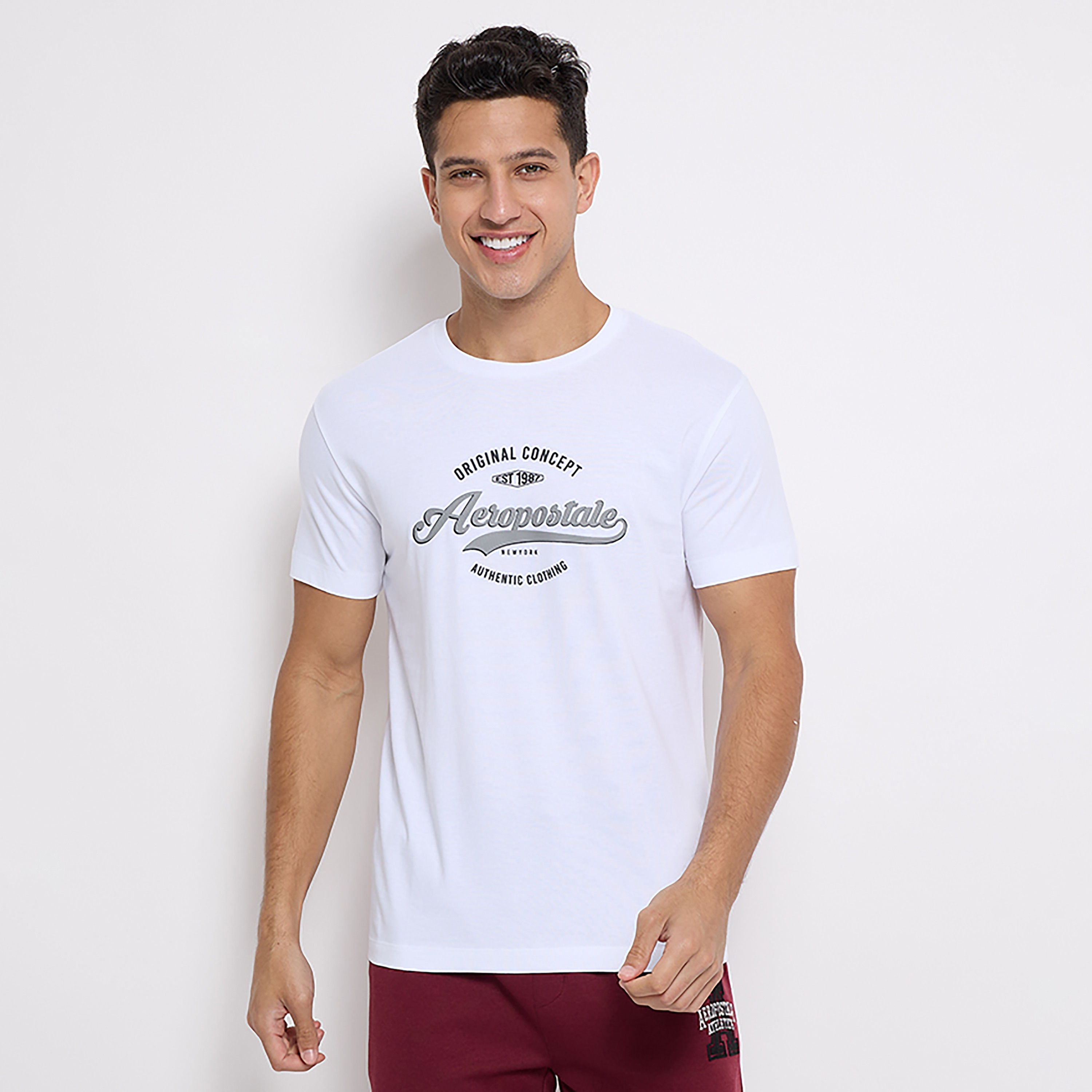 تي شيرت من ايروبوستال بأكمام قصيرة و ياقة مستديرة مع شعار-men-clothing-tshirtsandpolos-tshirts-image-5