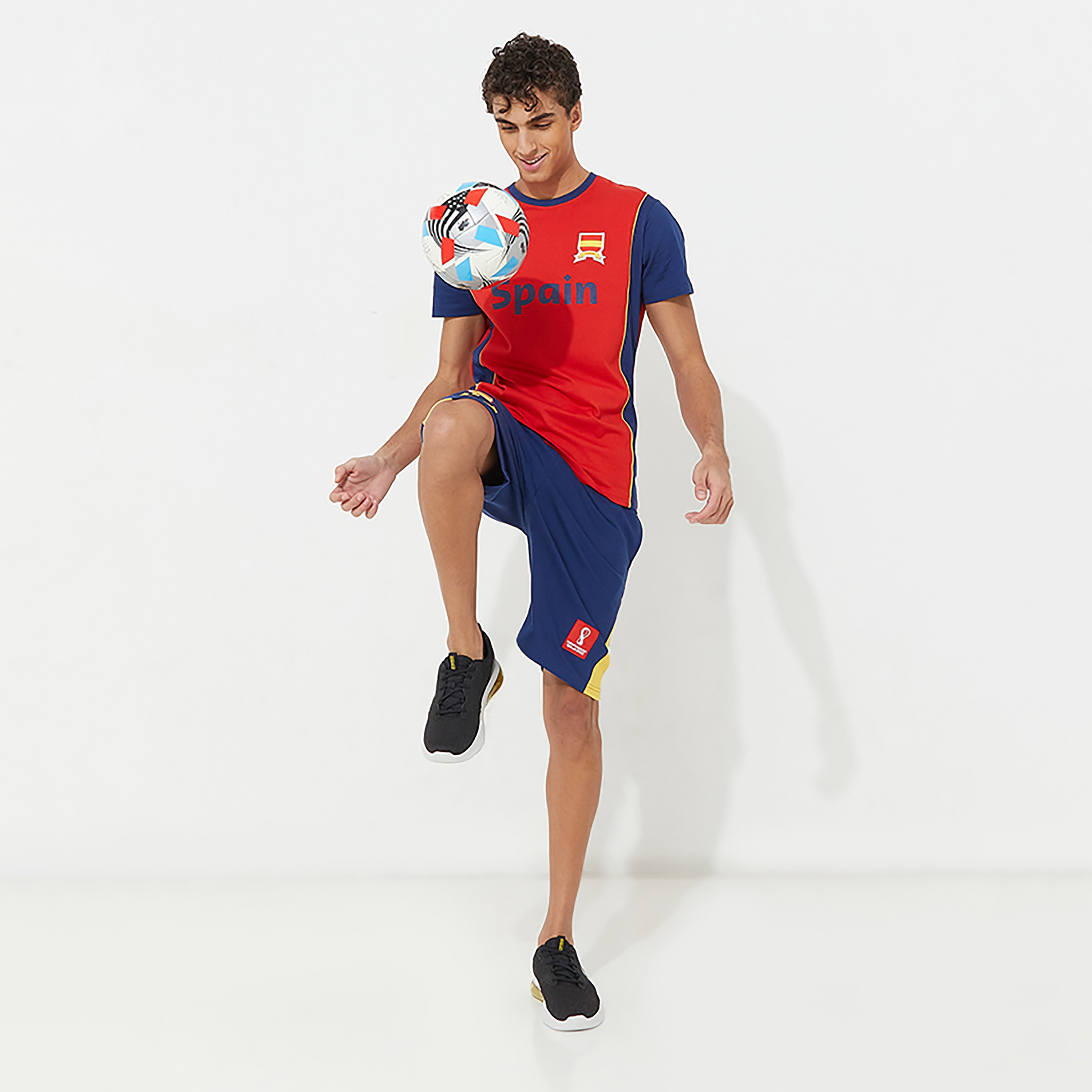 تيشيرت ايروبوستال بأكمام قصيرة وياقة دائرية مع مطبوع احمر للرجال-men-clothing-sportswearandactivewear-tshirtsandpolos-image-4